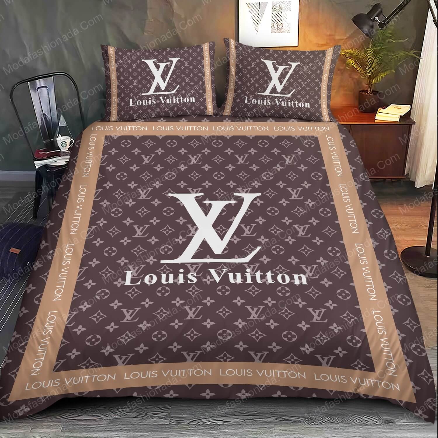 Louis Vuitton Luxury Brands 25 Bedding Set - Modafashionada.Com Louis Vuitton Luxury Brands 25 Bedding Set - Modafashionada.Com