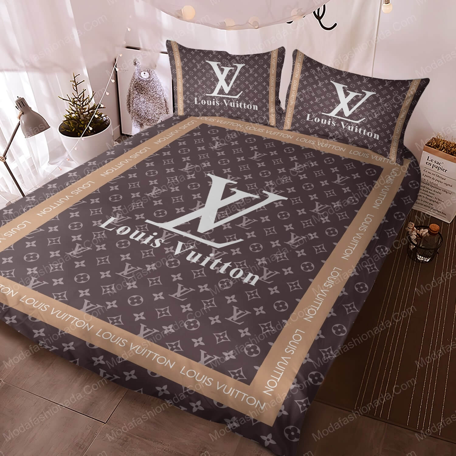 Louis Vuitton Luxury Brands 25 Bedding Set - Modafashionada.Com Louis Vuitton Luxury Brands 25 Bedding Set - Modafashionada.Com