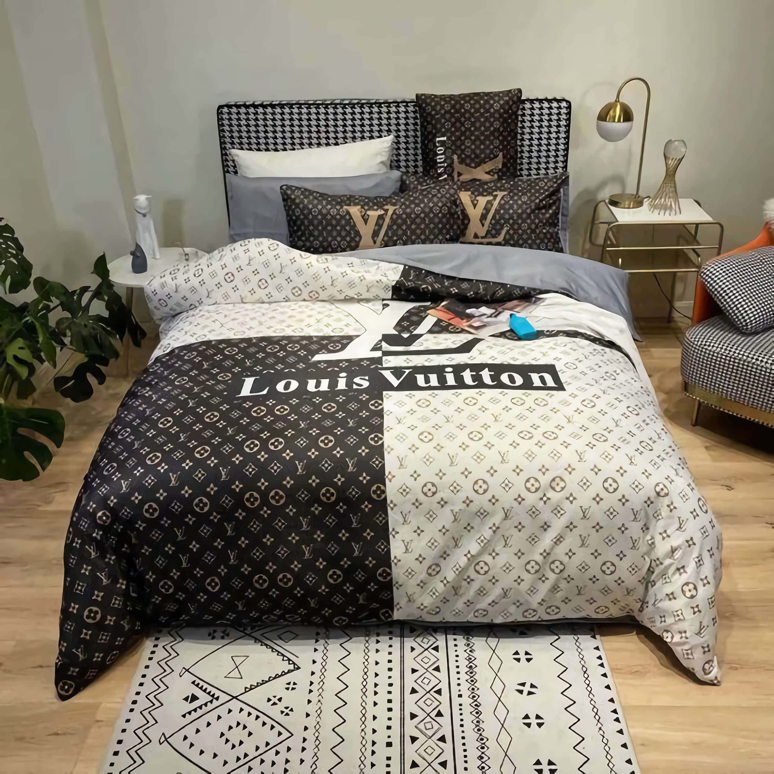 Louis Vuitton Luxury Brands 26 Bedding Set – Duvet Cover – 3D New Luxury – Twin Full Queen King Size Comforter Cover