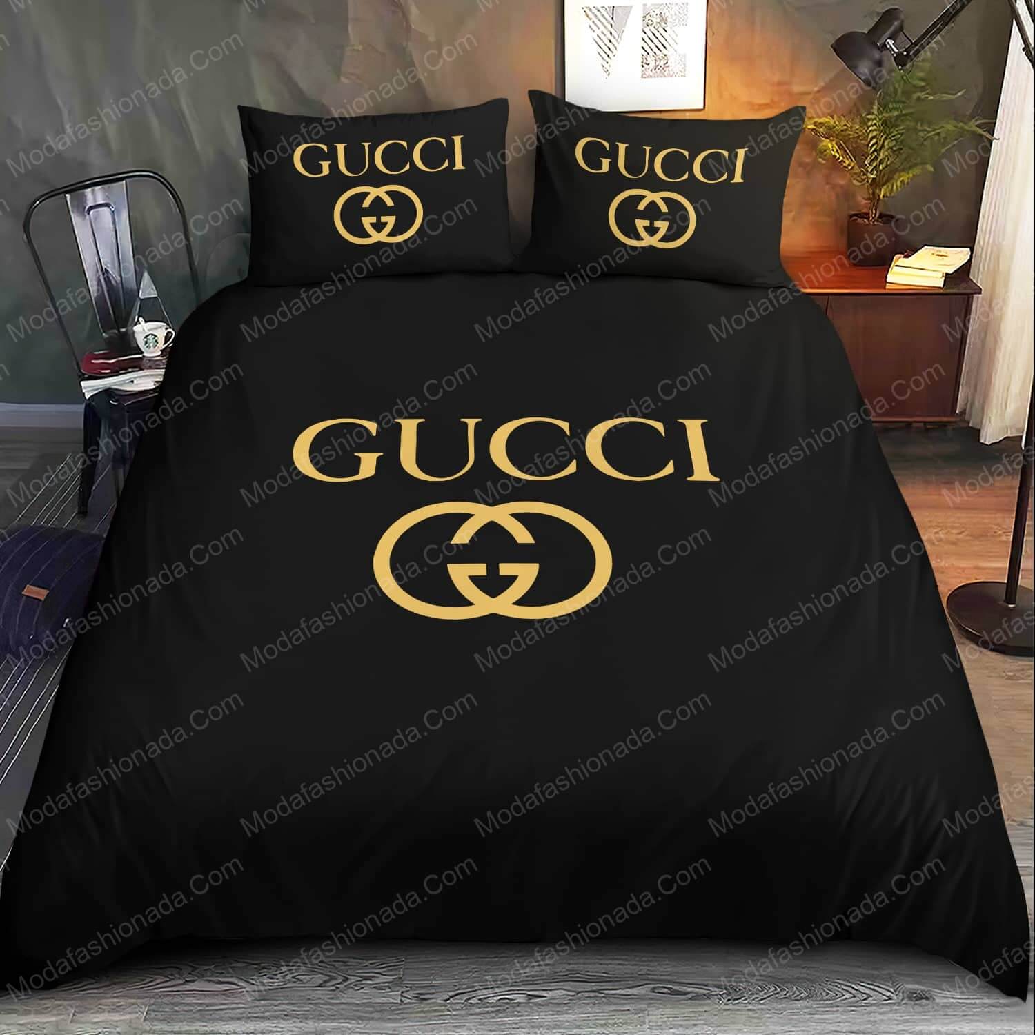 Luxury Gucci Logo Fashion Brands 24 Bedding Set - Modafashionada.Com Luxury Gucci Logo Fashion Brands 24 Bedding Set - Modafashionada.Com