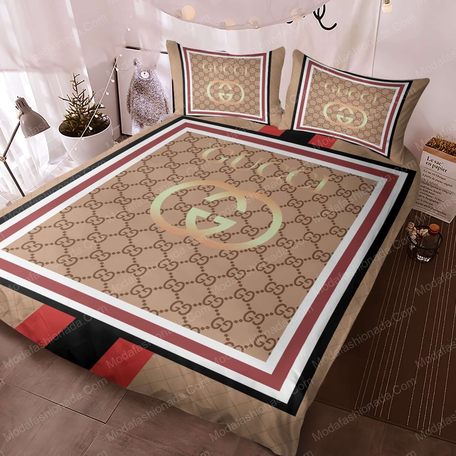 Luxury Gucci Logo Fashion Brands 26 Bedding Set - Modafashionada.Com Luxury Gucci Logo Fashion Brands 26 Bedding Set - Modafashionada.Com