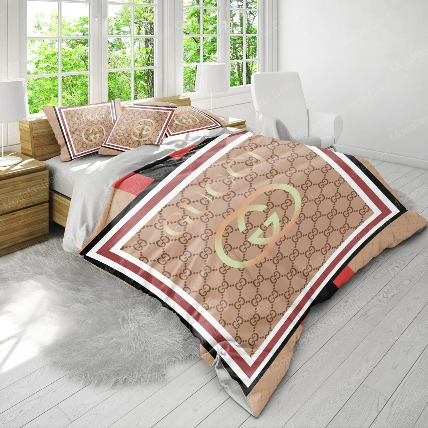 Luxury Gucci Logo Fashion Brands 26 Bedding Set - Modafashionada.Com Luxury Gucci Logo Fashion Brands 26 Bedding Set - Modafashionada.Com