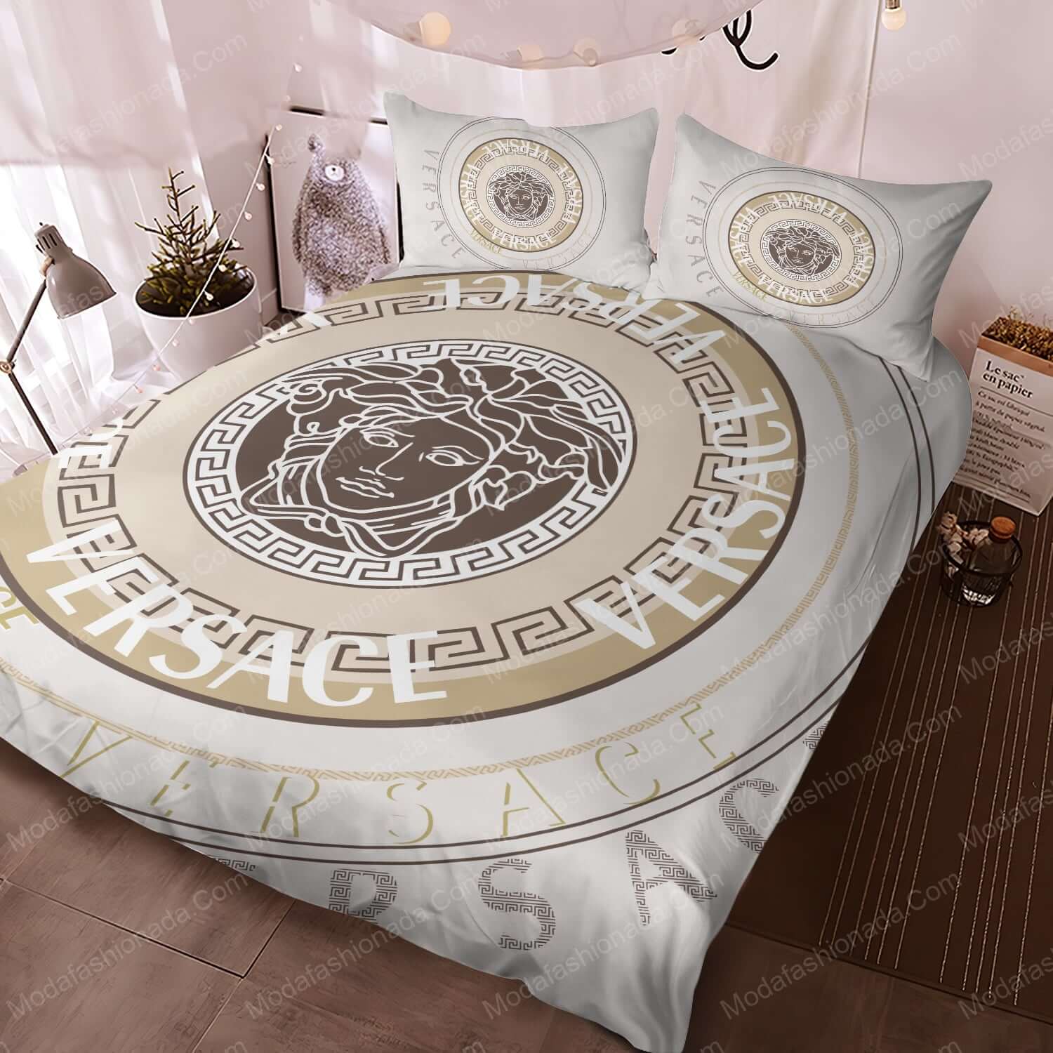 Luxury Versace Logo Brands 7 Bedding Set - Modafashionada.Com Luxury Versace Logo Brands 7 Bedding Set - Modafashionada.Com