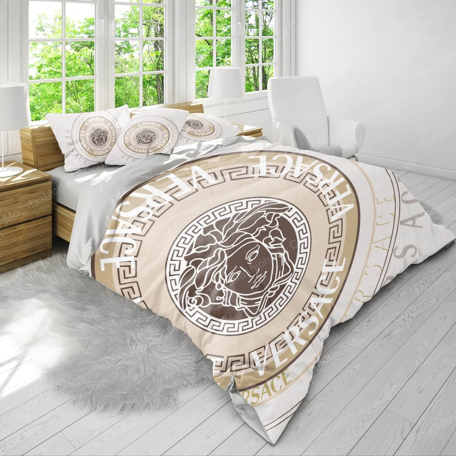Luxury Versace Logo Brands 7 Bedding Set - Modafashionada.Com Luxury Versace Logo Brands 7 Bedding Set - Modafashionada.Com