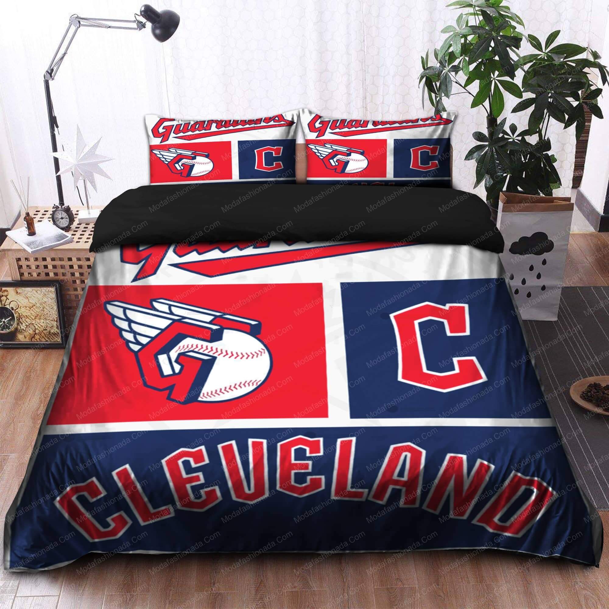 Logo Cleveland Guardians MLB 84 Bedding Sets Logo Cleveland Guardians MLB 84 Bedding Sets