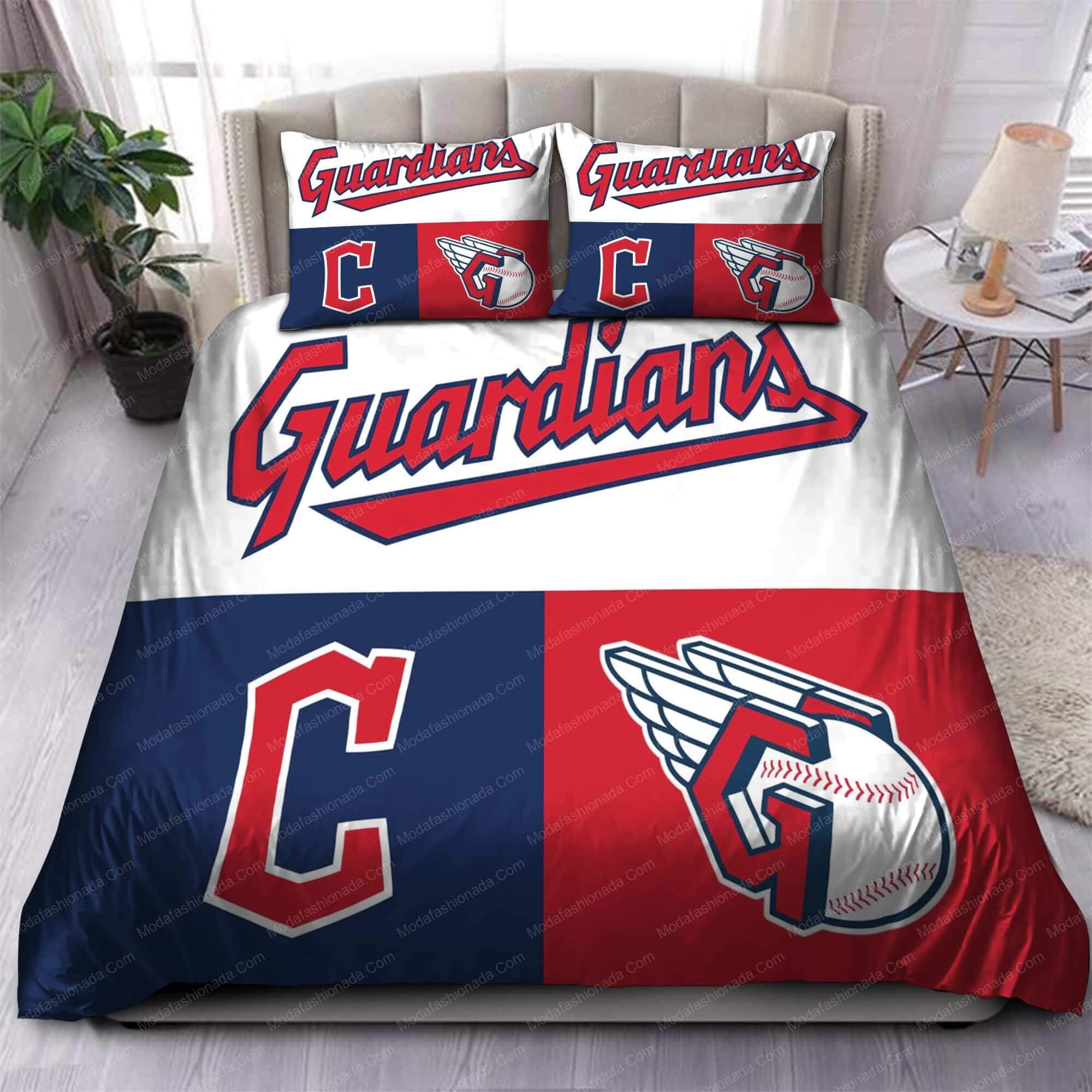 Logo Cleveland Guardians MLB 85 Bedding Sets