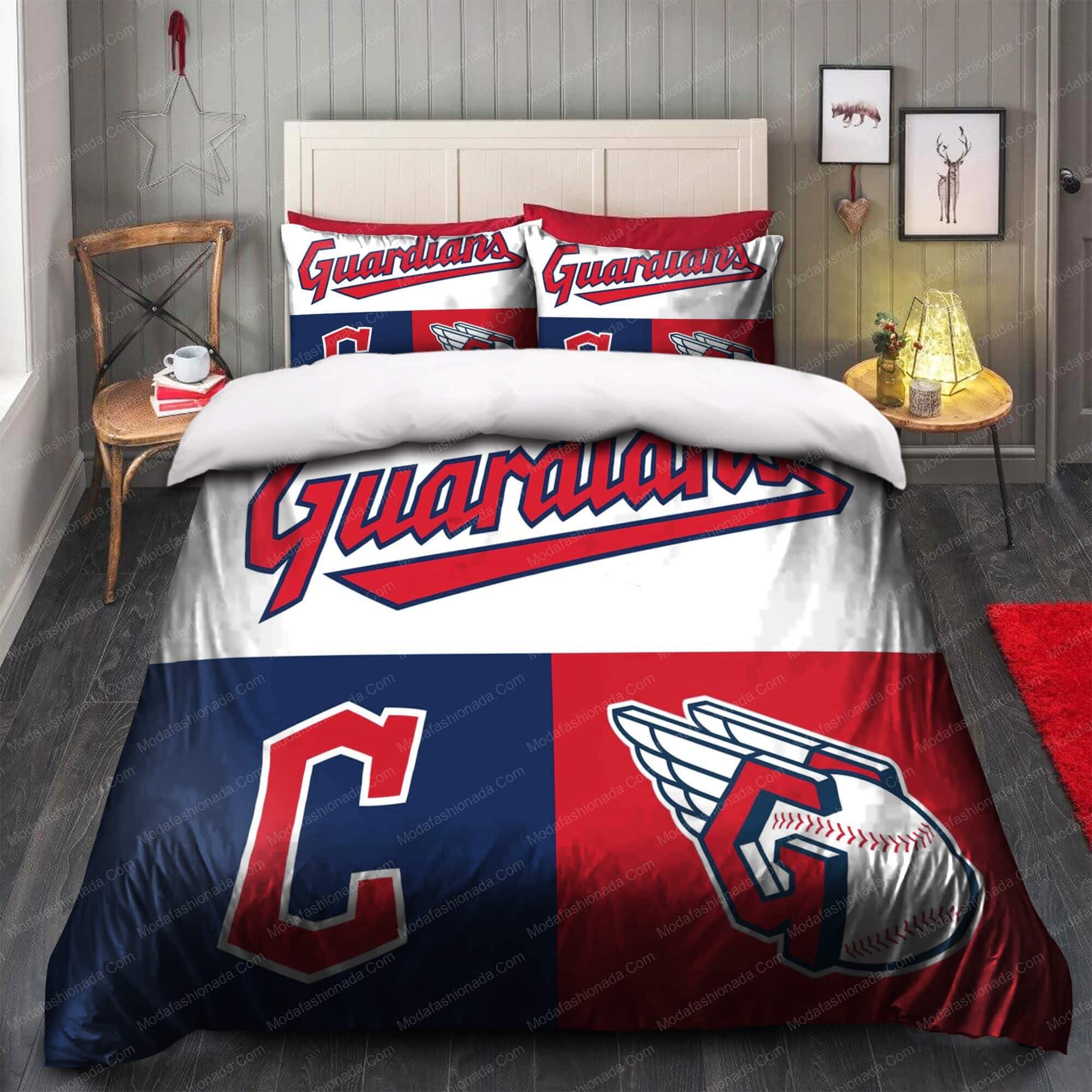 Logo Cleveland Guardians MLB 85 Bedding Sets Logo Cleveland Guardians MLB 85 Bedding Sets