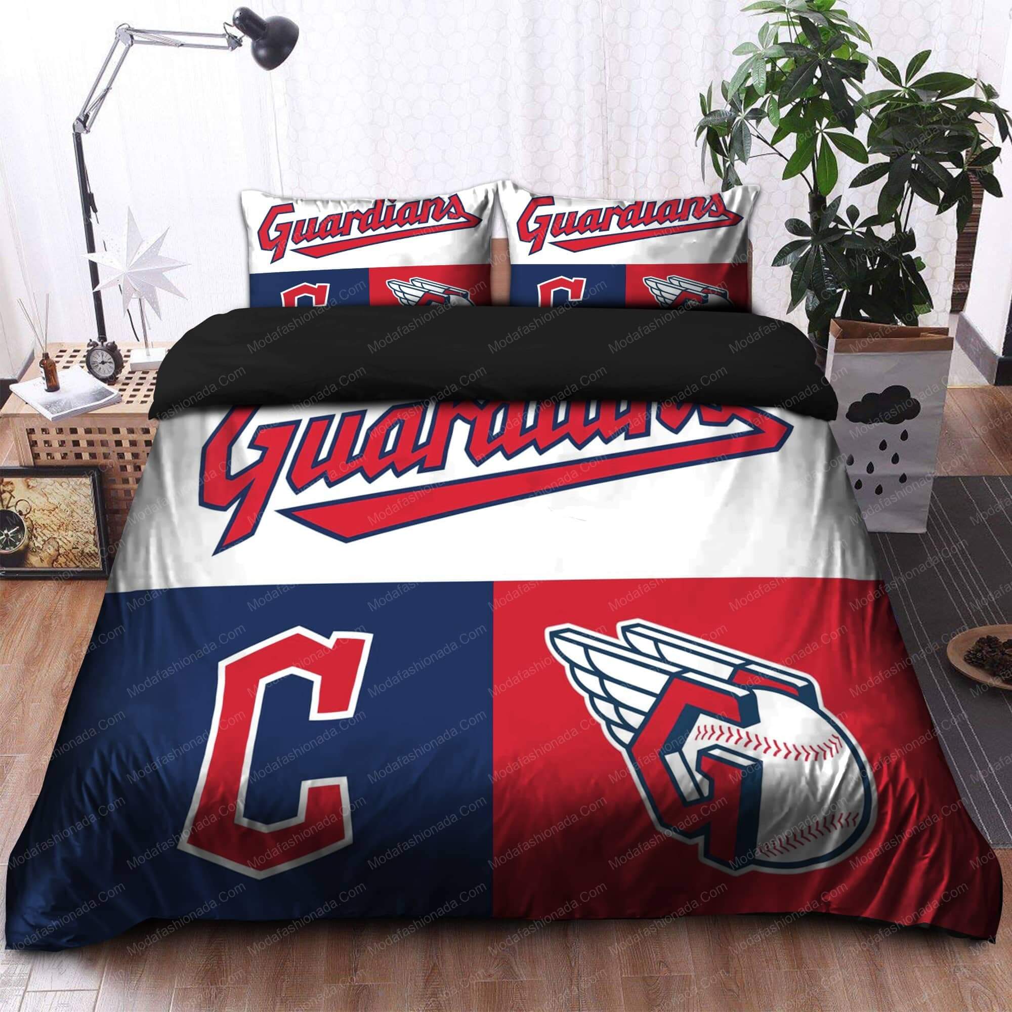 Logo Cleveland Guardians MLB 85 Bedding Sets Logo Cleveland Guardians MLB 85 Bedding Sets