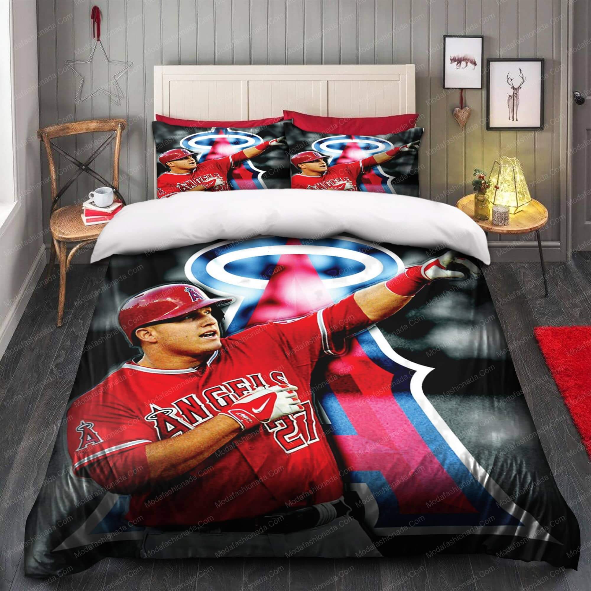 Michael Nelson Trout 27 Los Angeles Angels MLB Bedding Sets Michael Nelson Trout 27 Los Angeles Angels MLB Bedding Sets