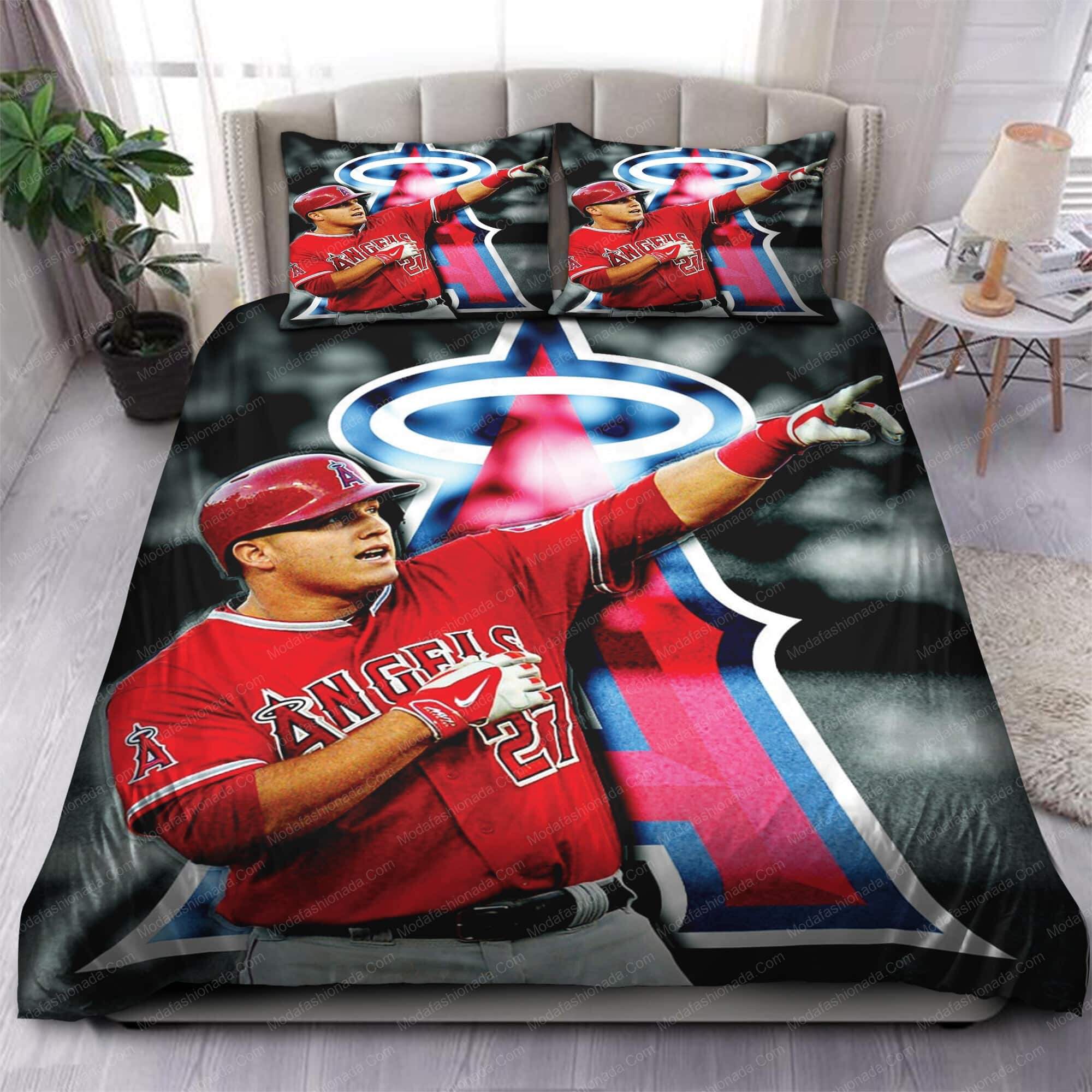 Michael Nelson Trout 27 Los Angeles Angels MLB Bedding Sets Michael Nelson Trout 27 Los Angeles Angels MLB Bedding Sets