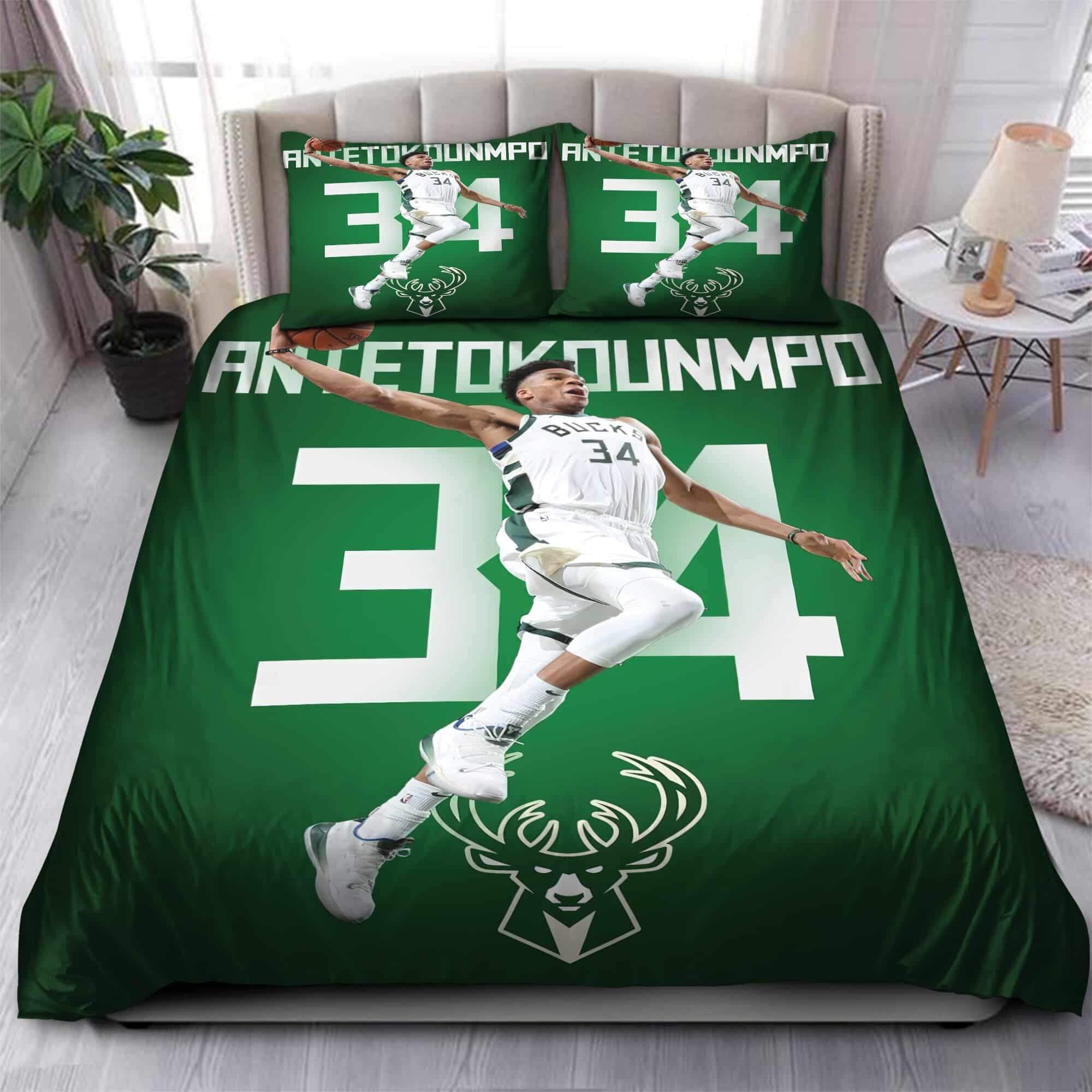 Giannis Antetokounmpo Milwaukee Bucks NBA 15 Bedding Sets