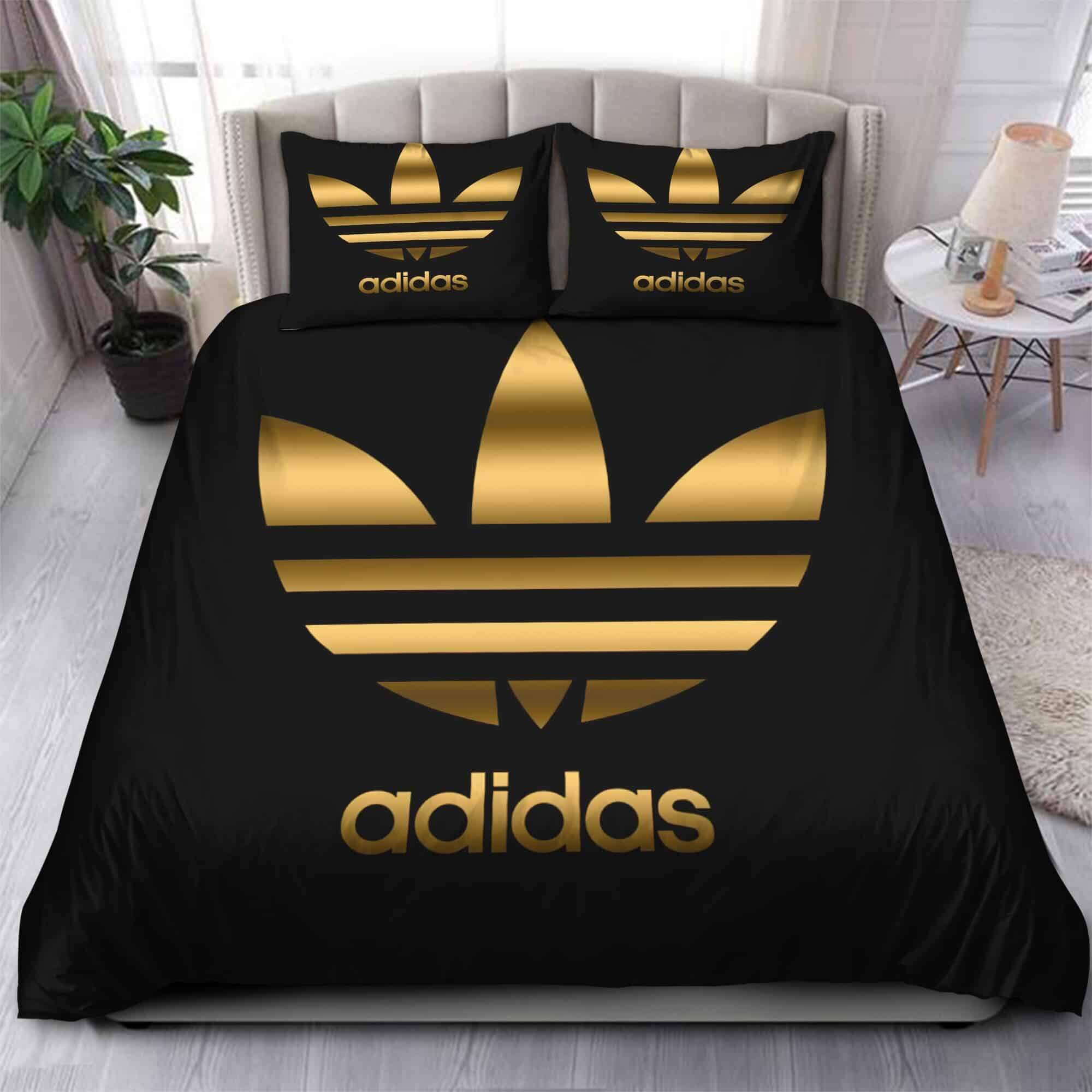 Gold Adidas Logo Bedding Set Gold Adidas Logo Bedding Set