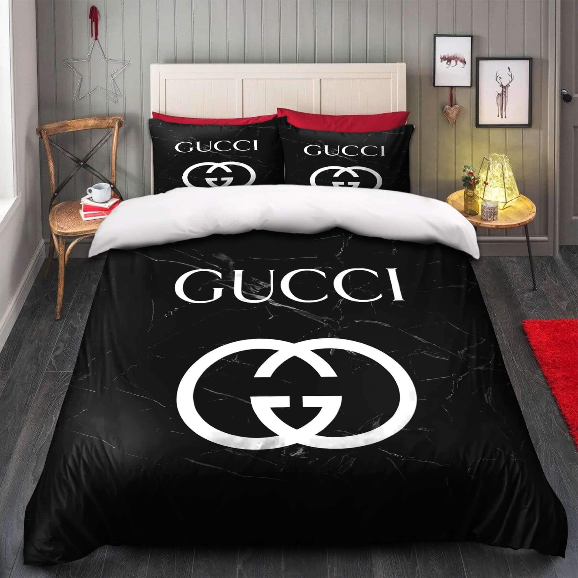 Gucci Black Marble Marmor Bedding Sets Gucci Black Marble Marmor Bedding Sets