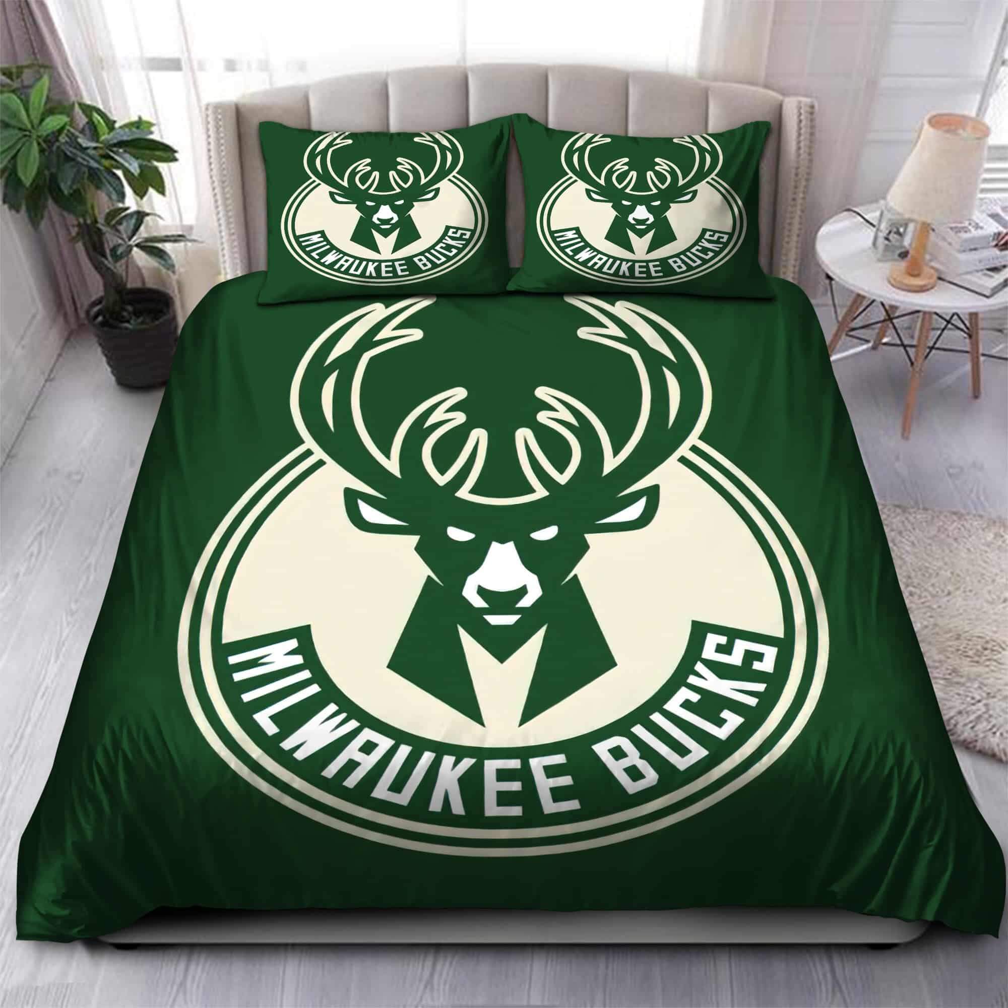 Logo Milwaukee Bucks NBA 06 Bedding Sets