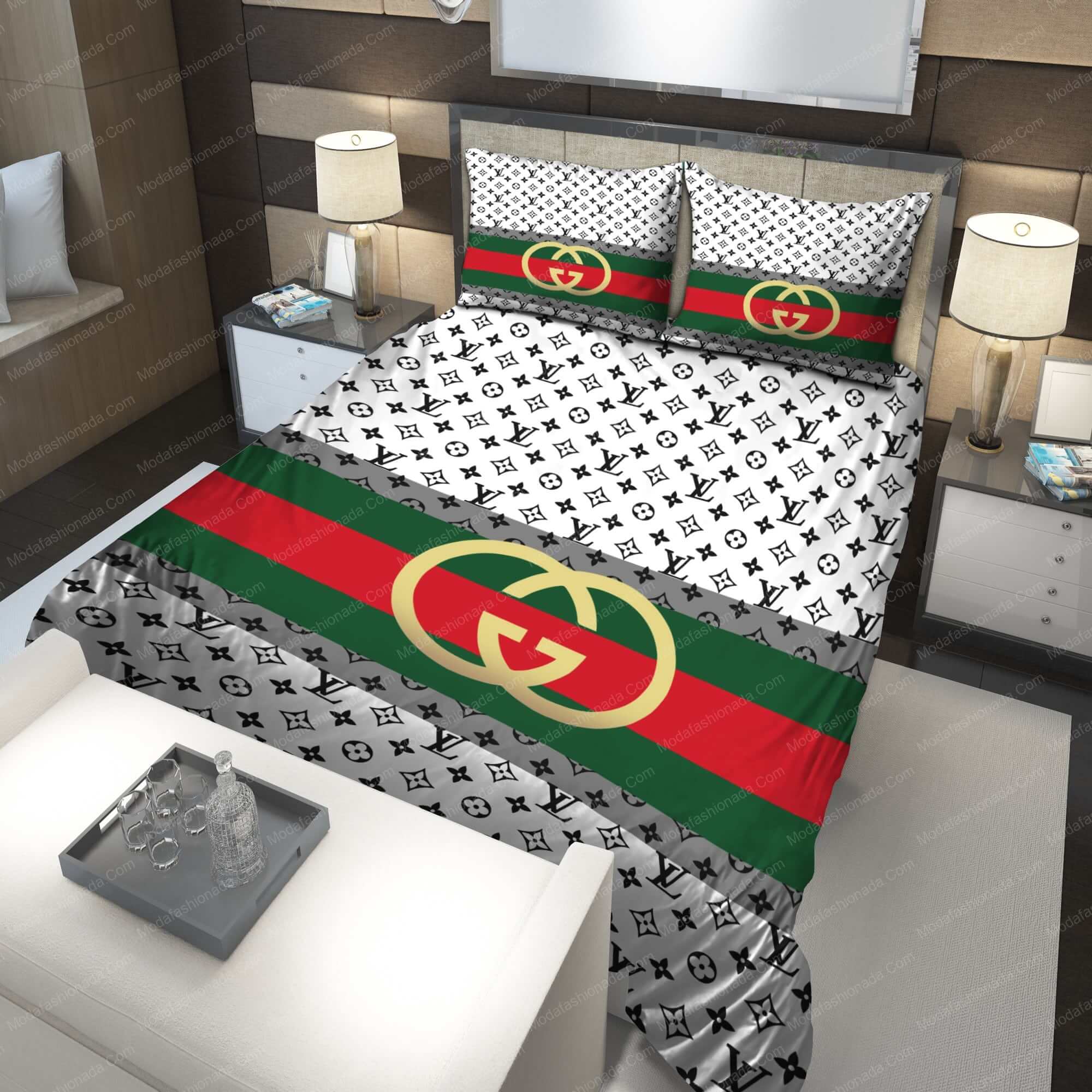 Gucci Louis Vuitton Symbol Bedding Sets Gucci Louis Vuitton Symbol Bedding Sets