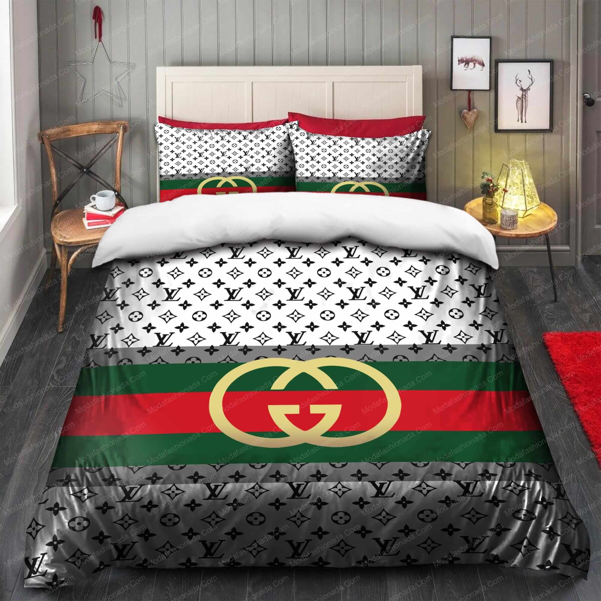 Gucci Louis Vuitton Symbol Bedding Sets Gucci Louis Vuitton Symbol Bedding Sets