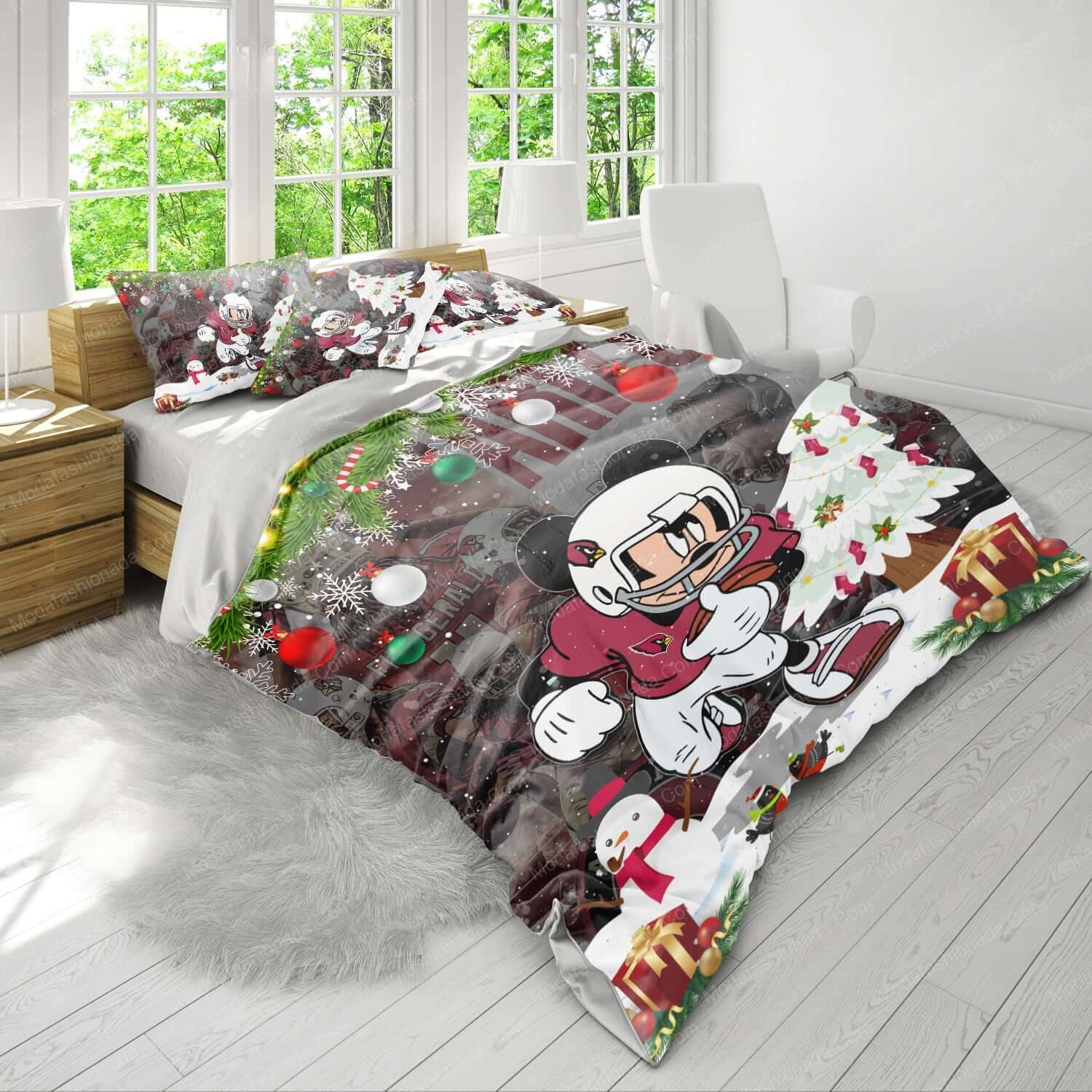 NFL Arizona Cardinals Mickey Mouse Bedding Sets NFL Arizona Cardinals Mickey Mouse Bedding Sets