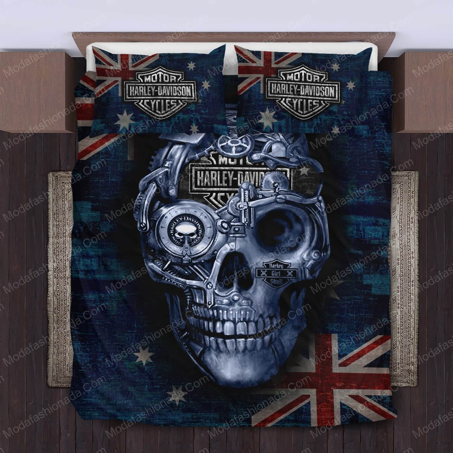 Harley-Davidson Australia Flag Bedding Sets Bedding Sets - Modafashionada.Com