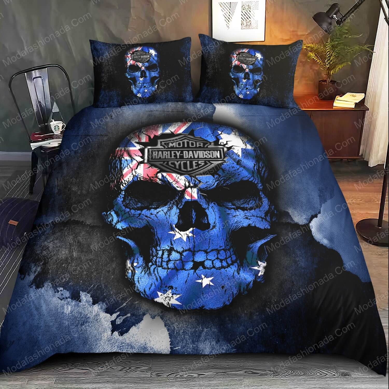 Harley Davidson Flag Australia Bed Sets Bedding Sets - Modafashionada.Com Harley Davidson Flag Australia Bed Sets Bedding Sets - Modafashionada.Com