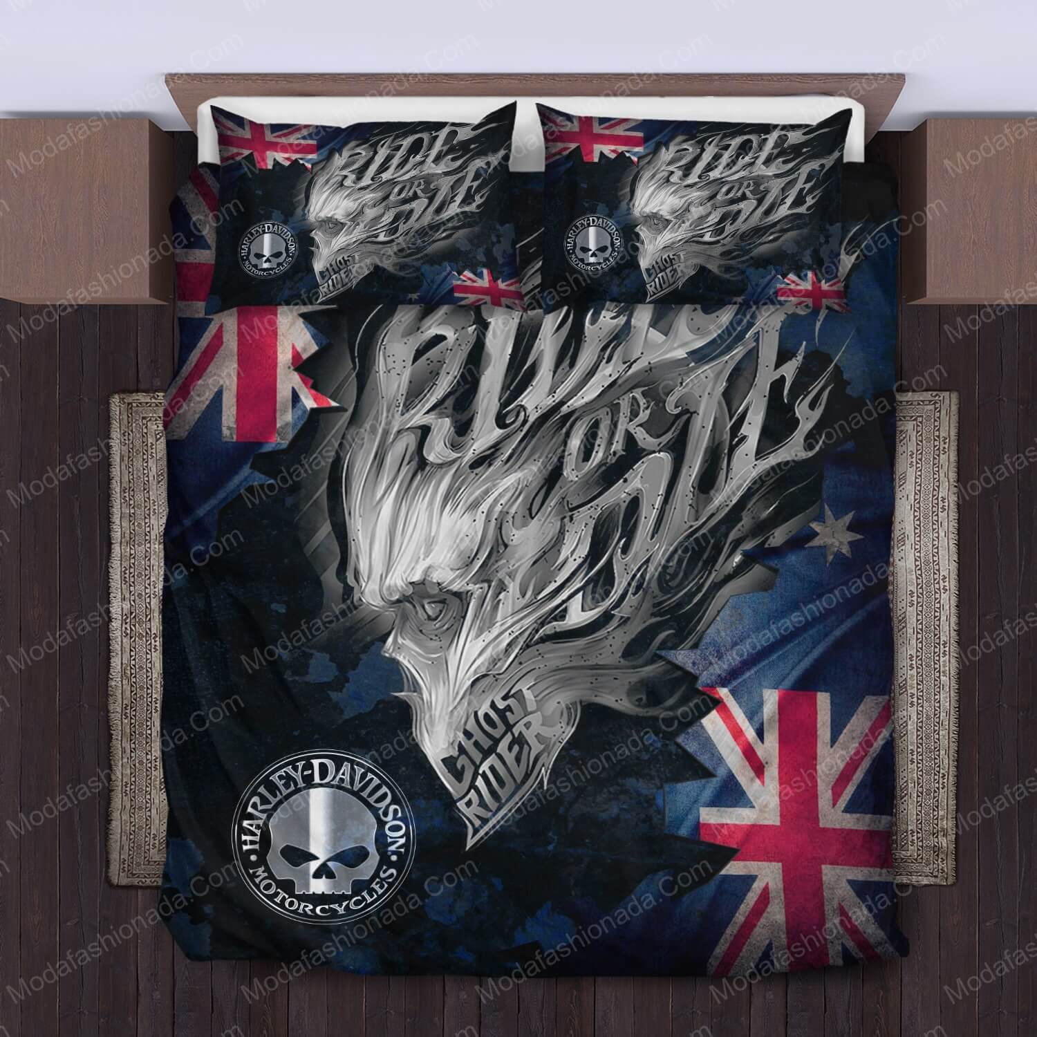 Harley Davidson Ghost Rider Bed Sets Bedding Sets - Modafashionada.Com