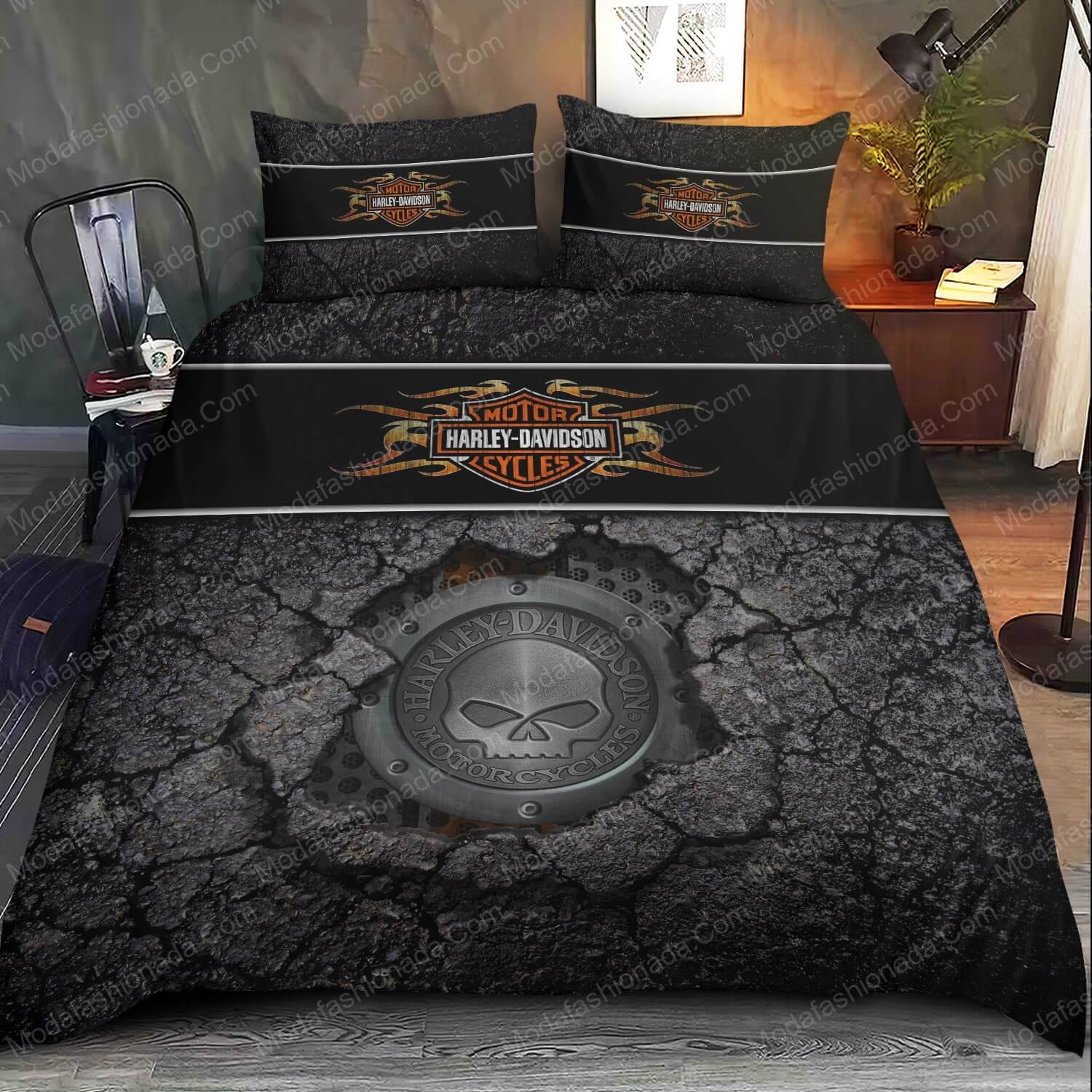 Harley-Davidsons Biker Bedding Sets - Modafashionada.Com Harley-Davidsons Biker Bedding Sets - Modafashionada.Com