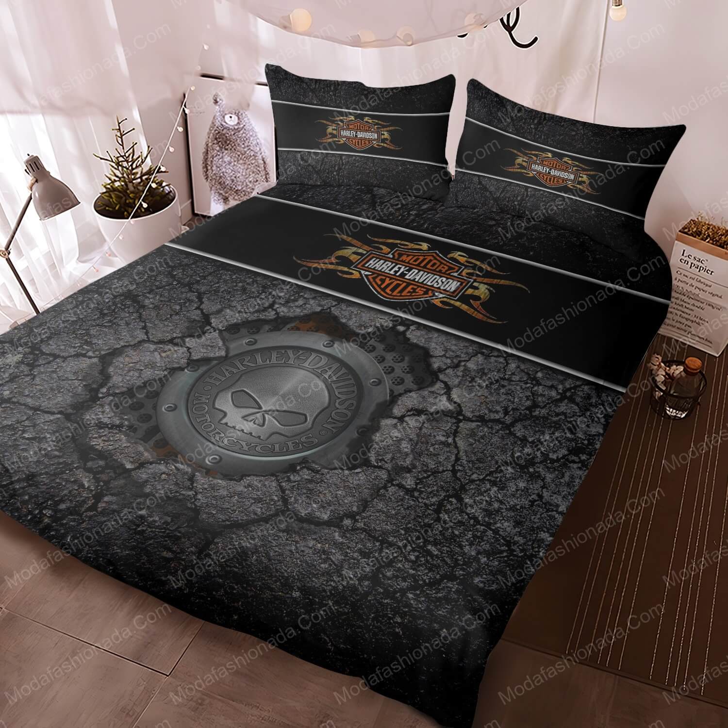 Harley-Davidsons Biker Bedding Sets - Modafashionada.Com Harley-Davidsons Biker Bedding Sets - Modafashionada.Com