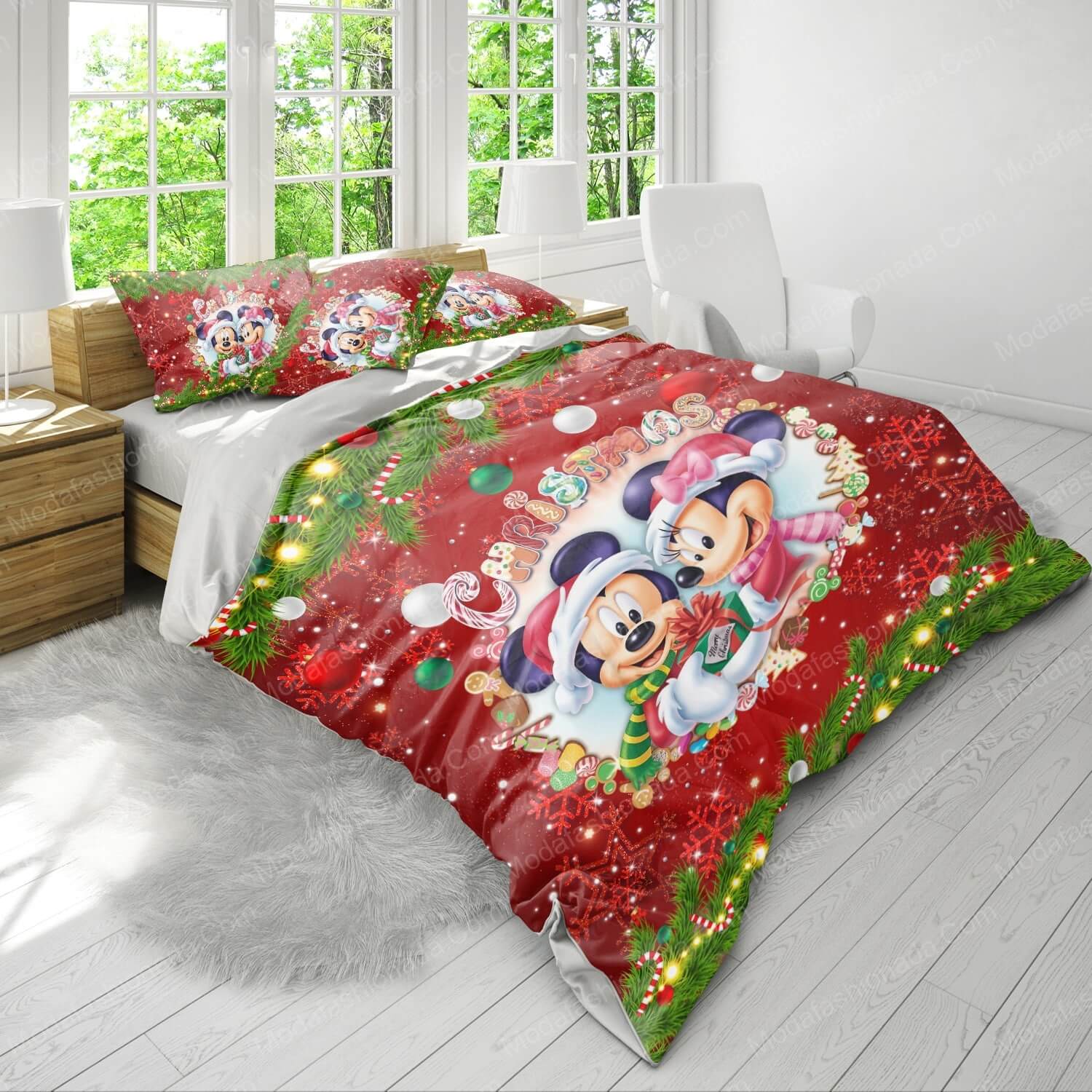 Minnie Mouse Merry Christmas Bed Sets Bedding Sets - Modafashionada.Com Minnie Mouse Merry Christmas Bed Sets Bedding Sets - Modafashionada.Com