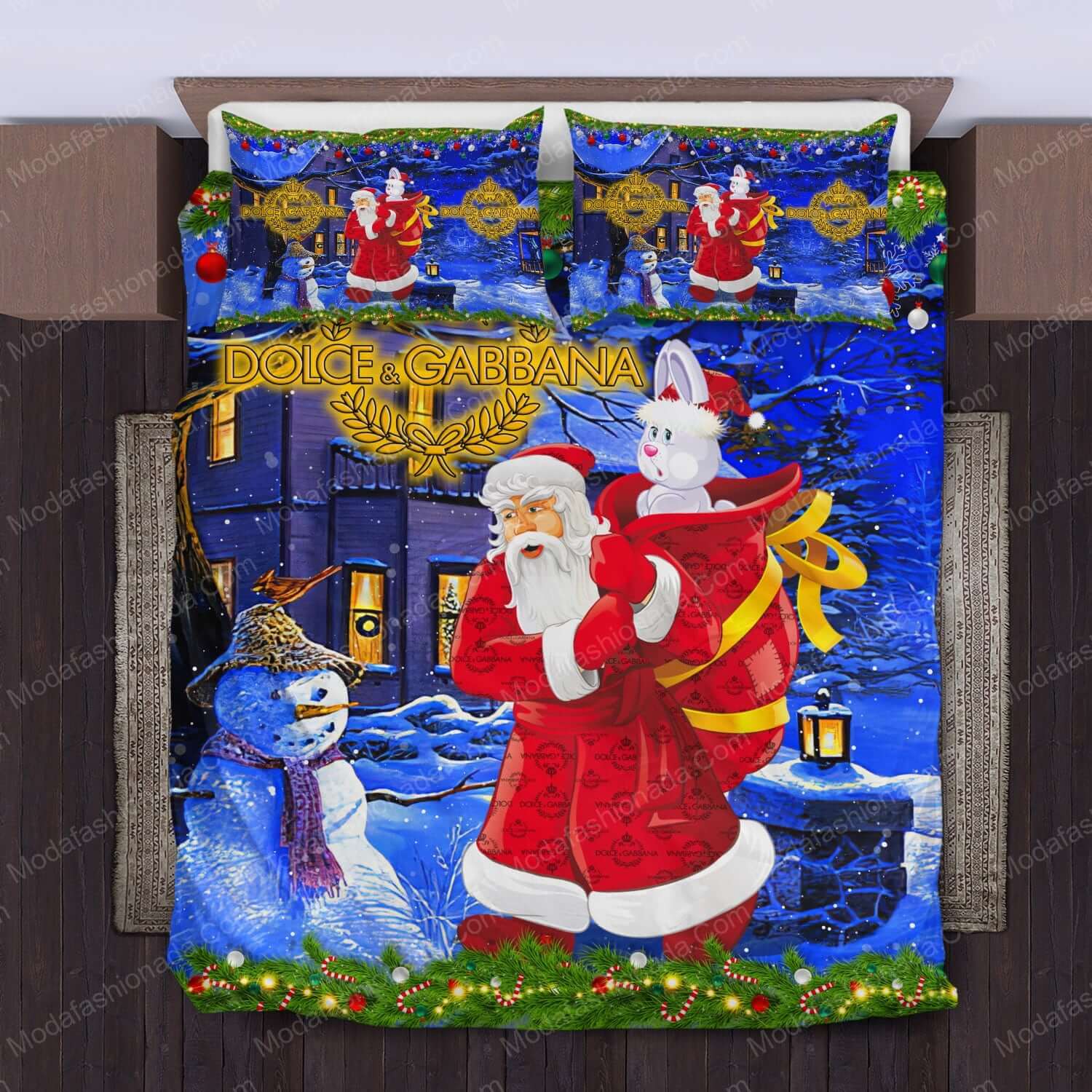 Santa Claus Dolce & Gabbana Merry Christmas Bedding Sets - Modafashionada.Com