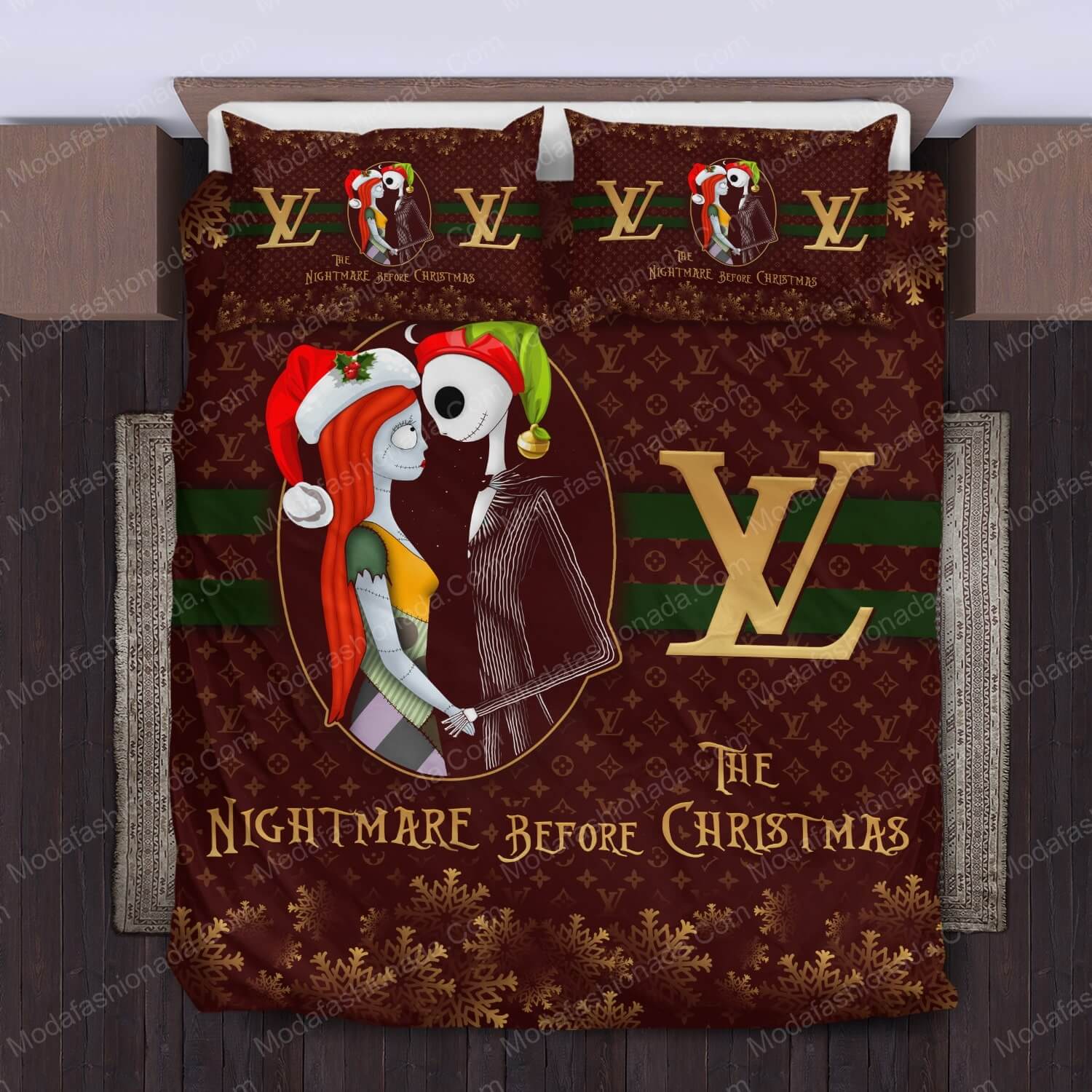 The Nightmare Before Chrismas Louis Vuitton Bed Sets Bedding Sets - Modafashionada.Com