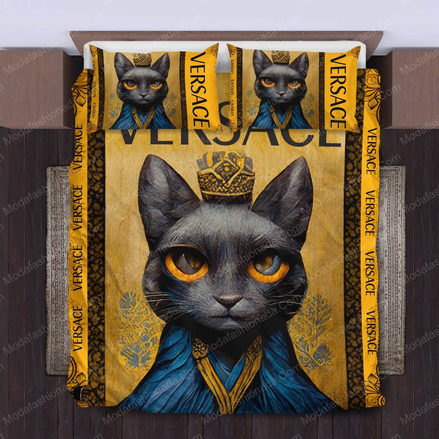 Black Cat Versace Bed Sets Bedding Sets - Modafashionada.Com
