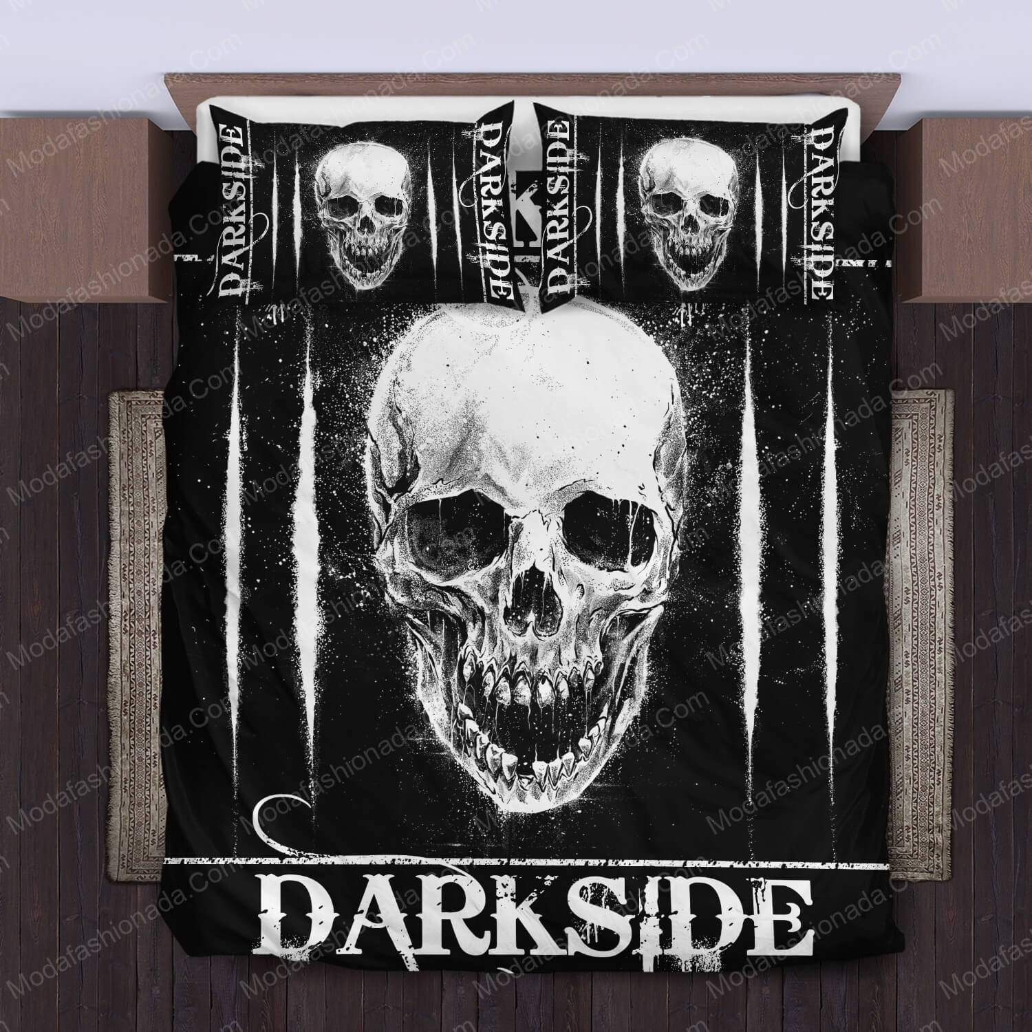 Dark Side Skull Bed Sets Bedding Sets - Modafashionada.Com