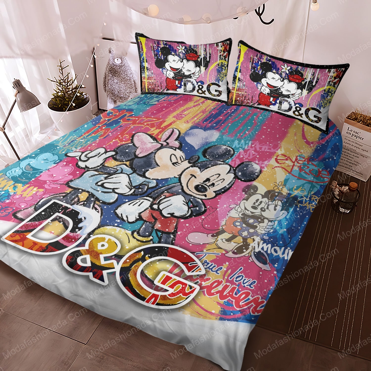 Dolce & Gabbana Mickey Style Merry Christmas Bed Sets Bedding Sets - Modafashionada.Com Dolce & Gabbana Mickey Style Merry Christmas Bed Sets Bedding Sets - Modafashionada.Com