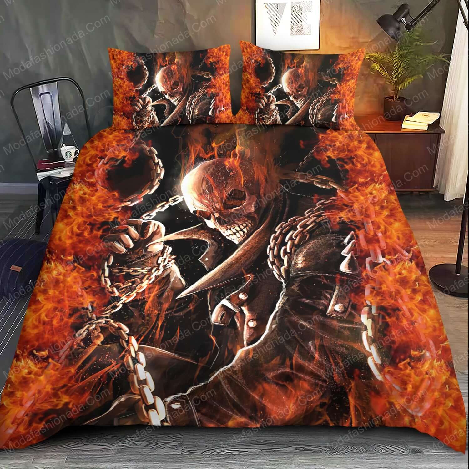 Ghost Rider Halloween Bed Sets Bedding Sets - Modafashionada.Com Ghost Rider Halloween Bed Sets Bedding Sets - Modafashionada.Com
