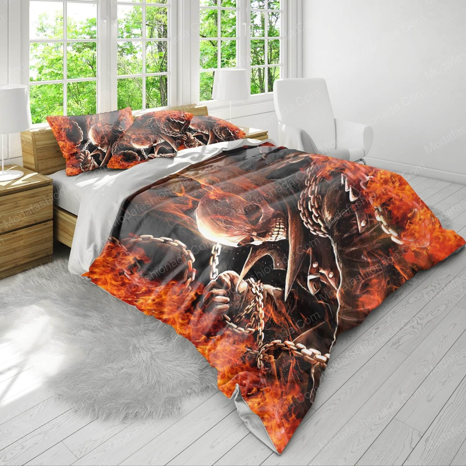 Ghost Rider Halloween Bed Sets Bedding Sets - Modafashionada.Com Ghost Rider Halloween Bed Sets Bedding Sets - Modafashionada.Com