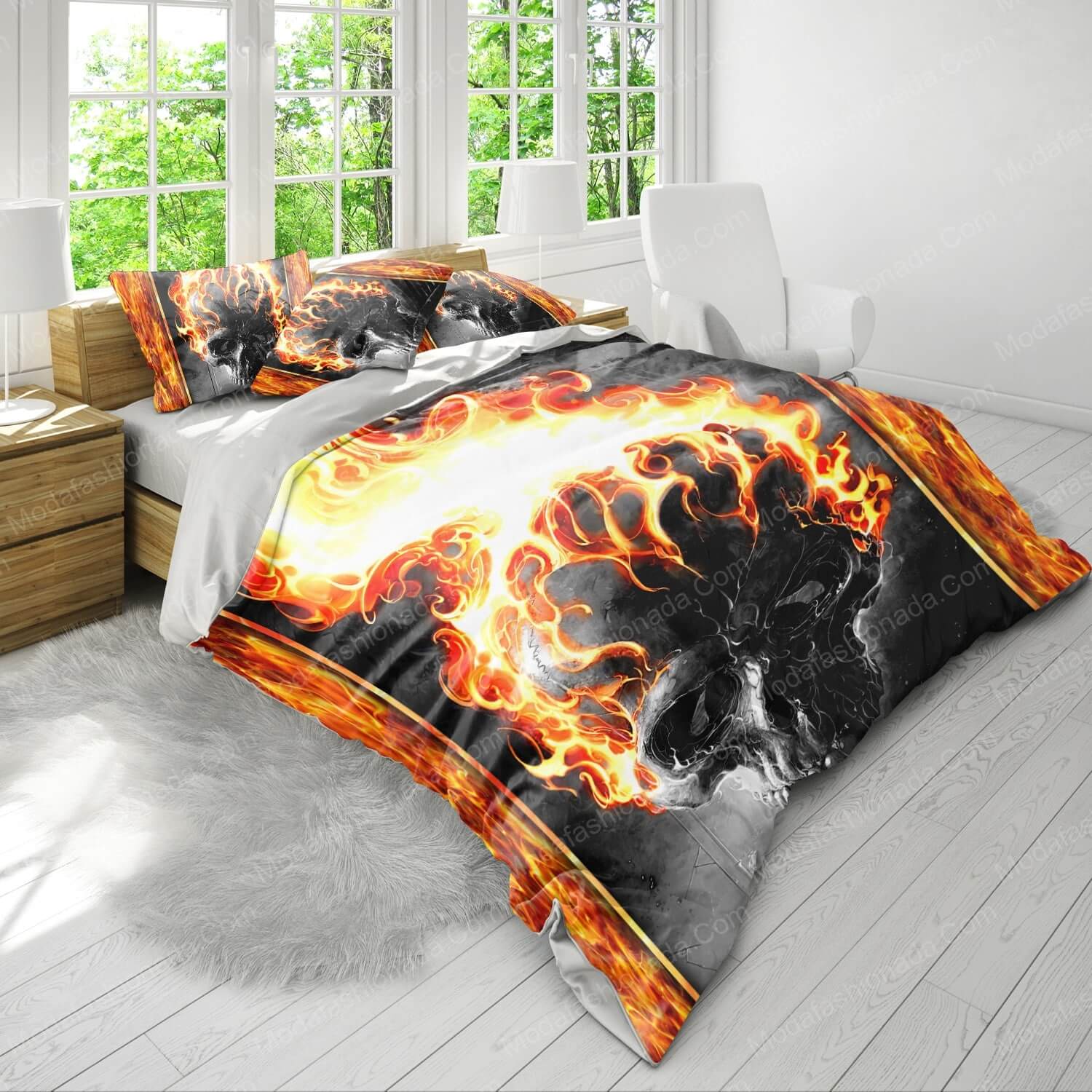 Ghost Rider Halloween Horror Bedding Sets - Modafashionada.Com Ghost Rider Halloween Horror Bedding Sets - Modafashionada.Com