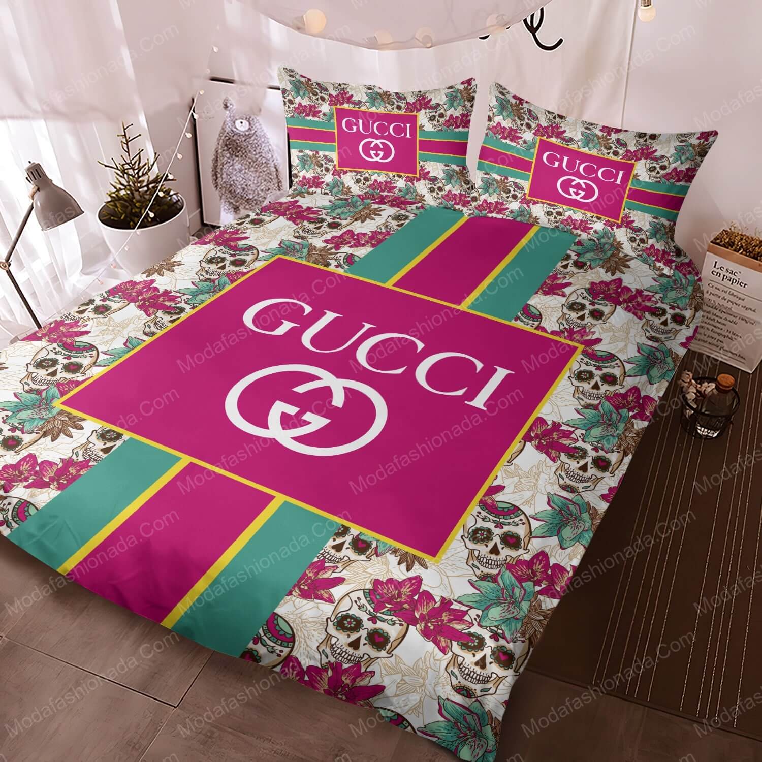 Gucci Sugar Skull Bed Sets Bedding Sets - Modafashionada.Com Gucci Sugar Skull Bed Sets Bedding Sets - Modafashionada.Com