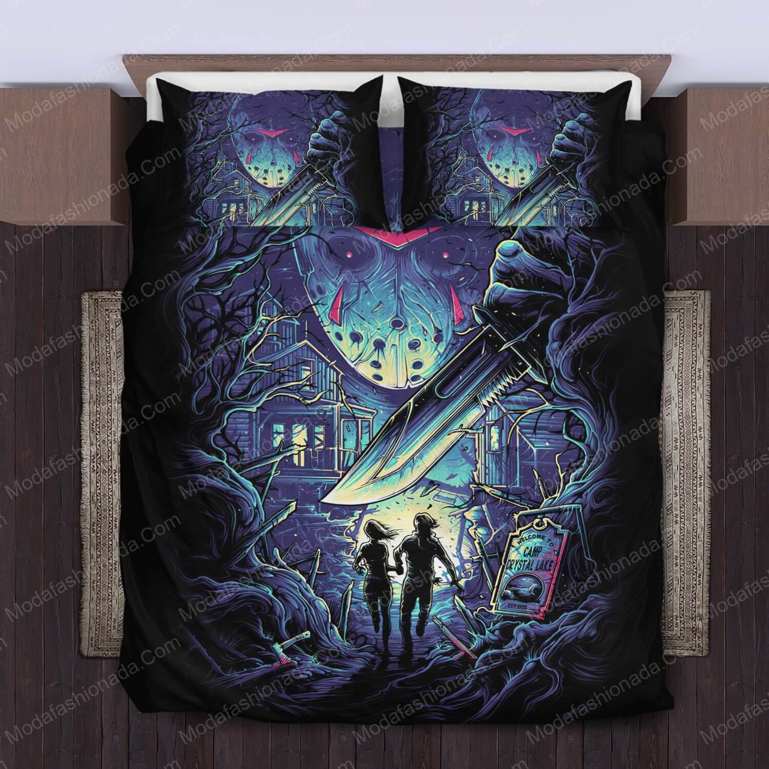 His Name Was Jason Halloween Horror Bed Sets Bedding Sets - Modafashionada.Com