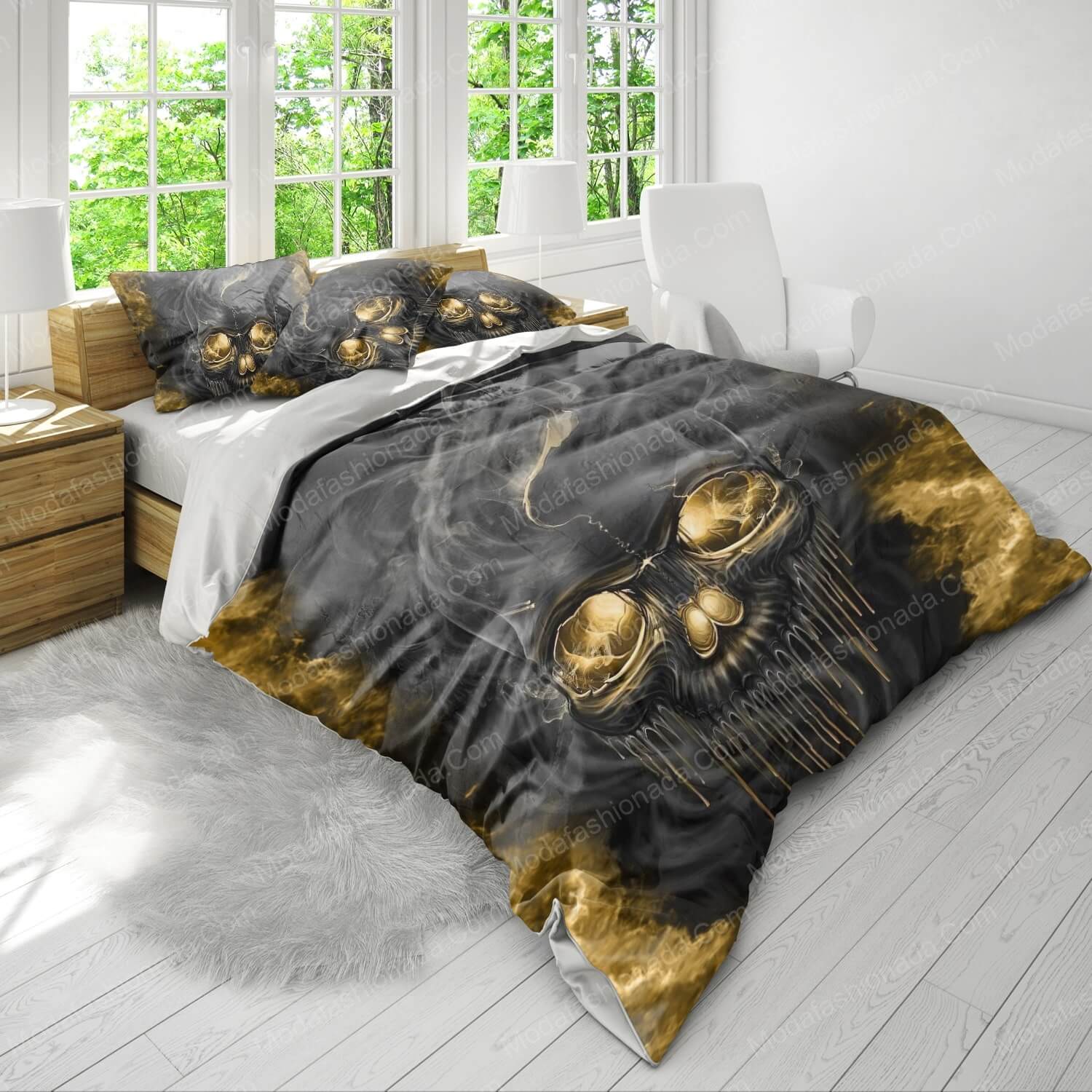 Inferno Skull Halloween Bed Sets Bedding Sets - Modafashionada.Com Inferno Skull Halloween Bed Sets Bedding Sets - Modafashionada.Com