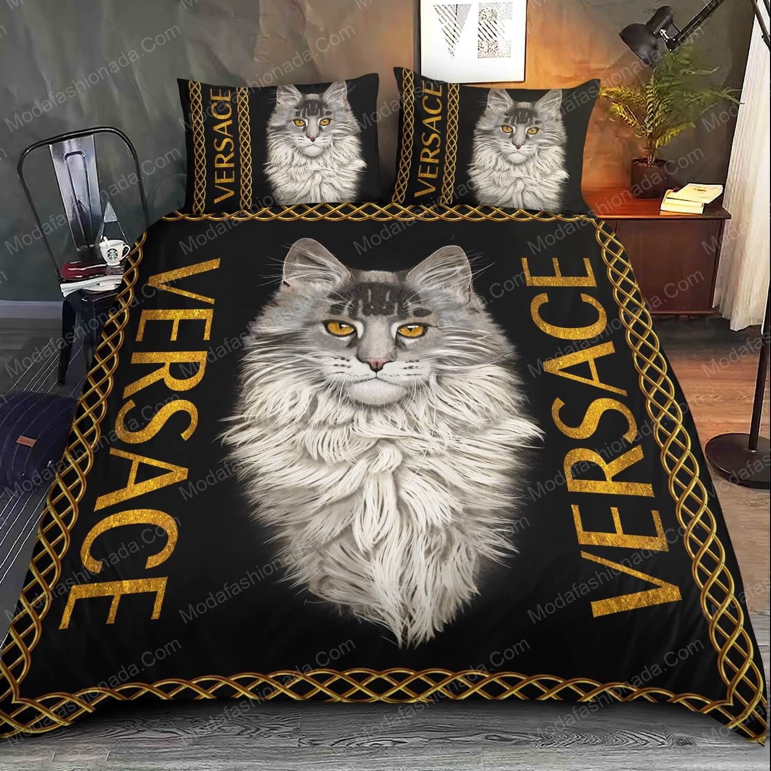 Mainecoon Versace Bed Sets Bedding Sets - Modafashionada.Com Mainecoon Versace Bed Sets Bedding Sets - Modafashionada.Com