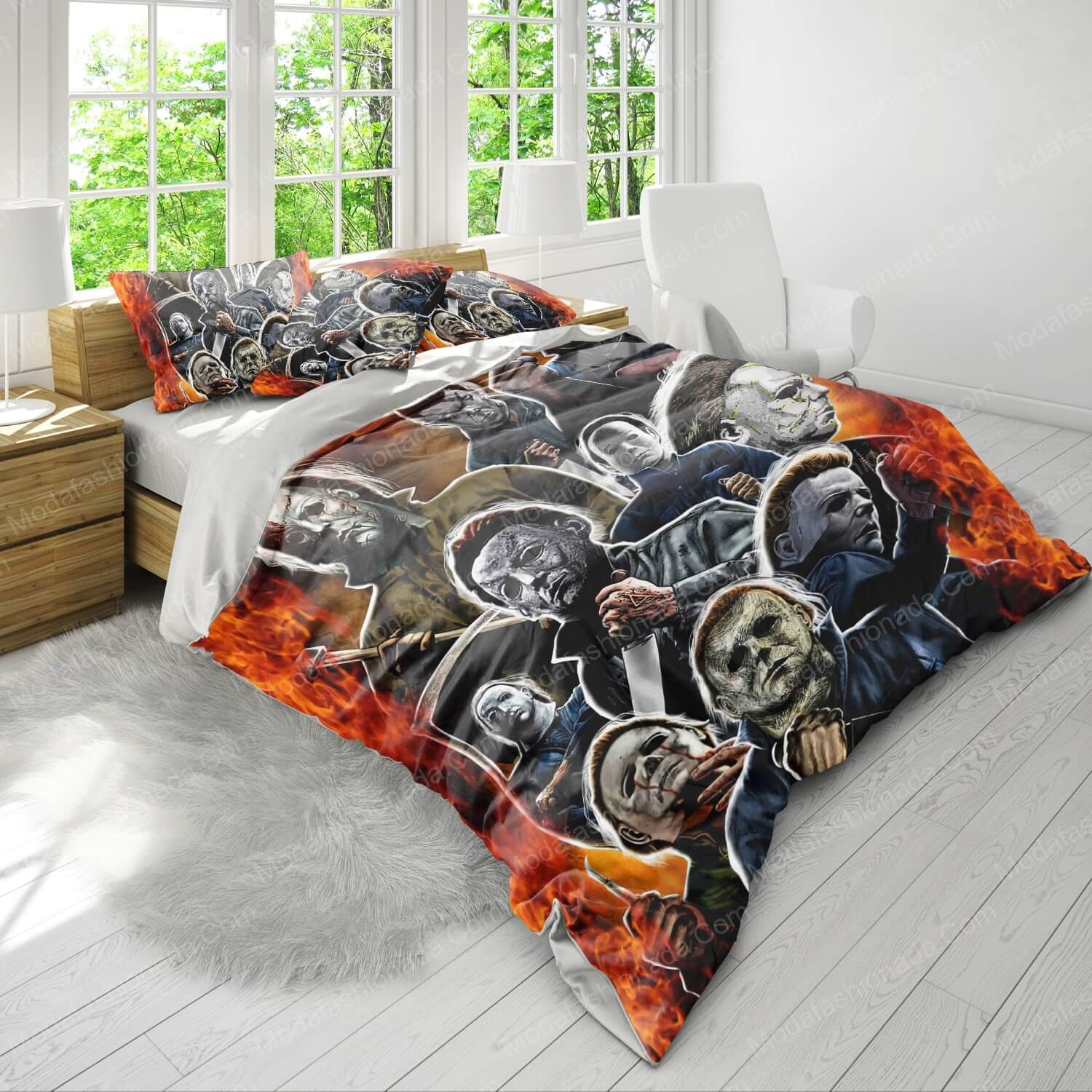 Michael Myers House of Horrors Halloween Bed Sets Bedding Sets - Modafashionada.Com Michael Myers House of Horrors Halloween Bed Sets Bedding Sets - Modafashionada.Com