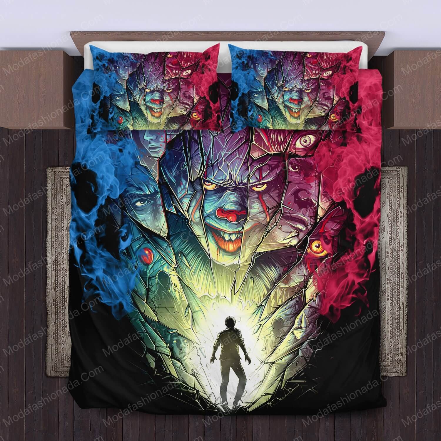 Pennywise IT Effluves Halloween Horror Bed Sets Bedding Sets - Modafashionada.Com