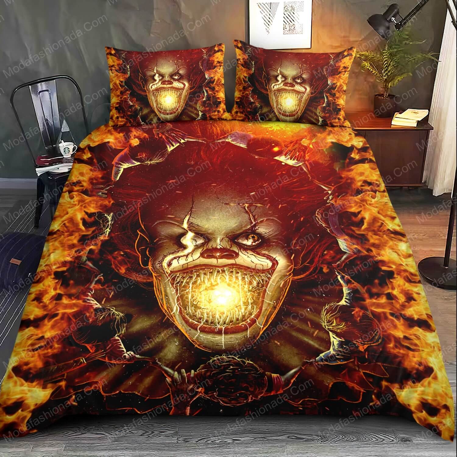 Pennywise IT Halloween Horror Bed Sets Bedding Sets - Modafashionada.Com Pennywise IT Halloween Horror Bed Sets Bedding Sets - Modafashionada.Com