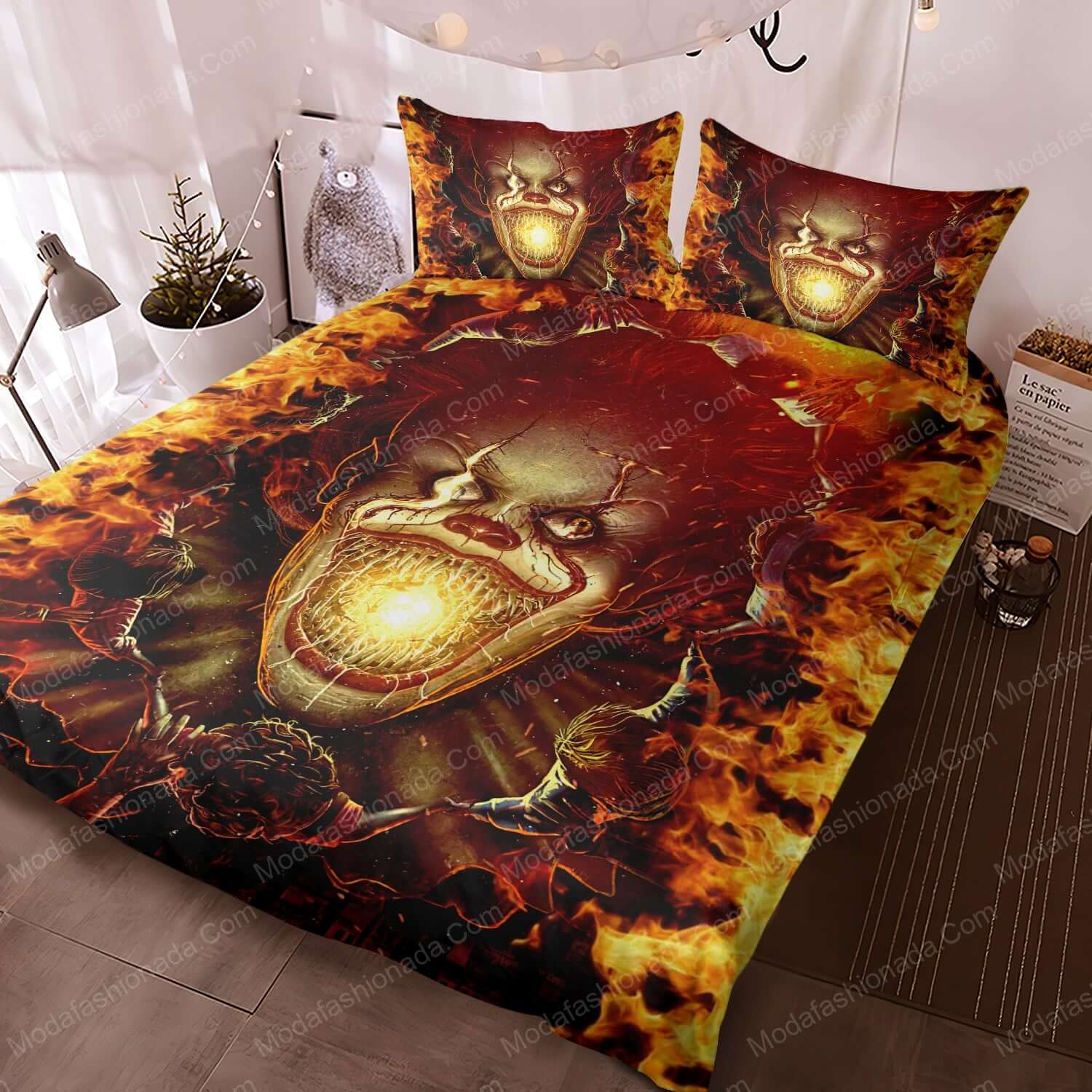 Pennywise IT Halloween Horror Bed Sets Bedding Sets - Modafashionada.Com Pennywise IT Halloween Horror Bed Sets Bedding Sets - Modafashionada.Com