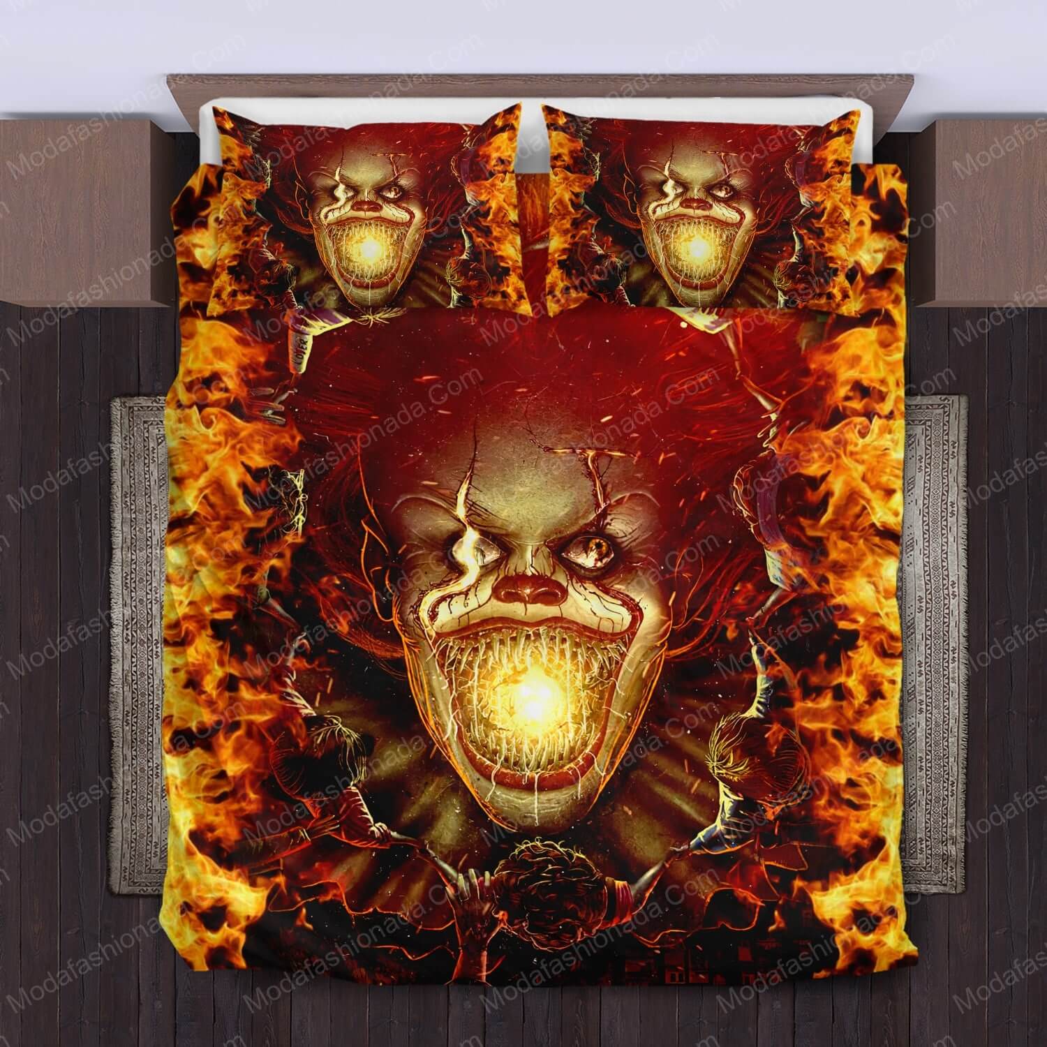 Pennywise IT Halloween Horror Bed Sets Bedding Sets - Modafashionada.Com