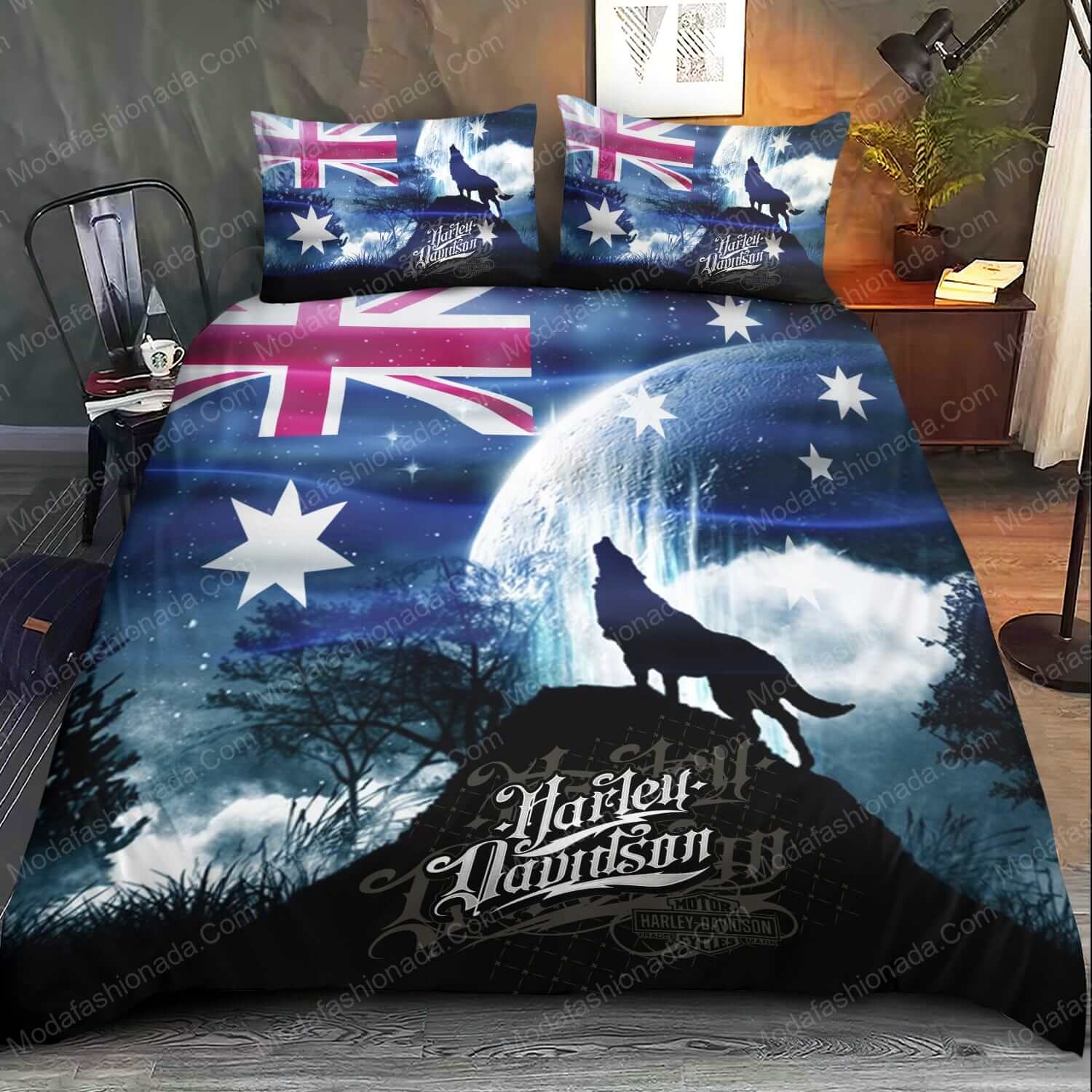 Black Wolf Harley Davidson Bedding Sets - Modafashionada.Com Black Wolf Harley Davidson Bedding Sets - Modafashionada.Com