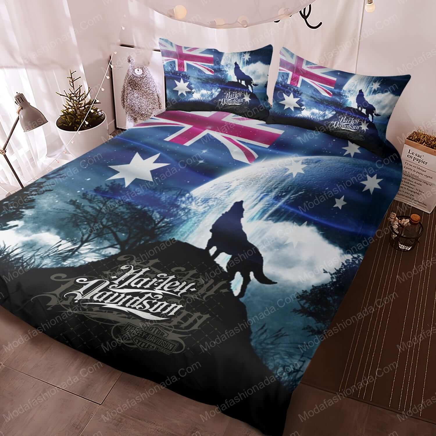 Black Wolf Harley Davidson Bedding Sets - Modafashionada.Com Black Wolf Harley Davidson Bedding Sets - Modafashionada.Com