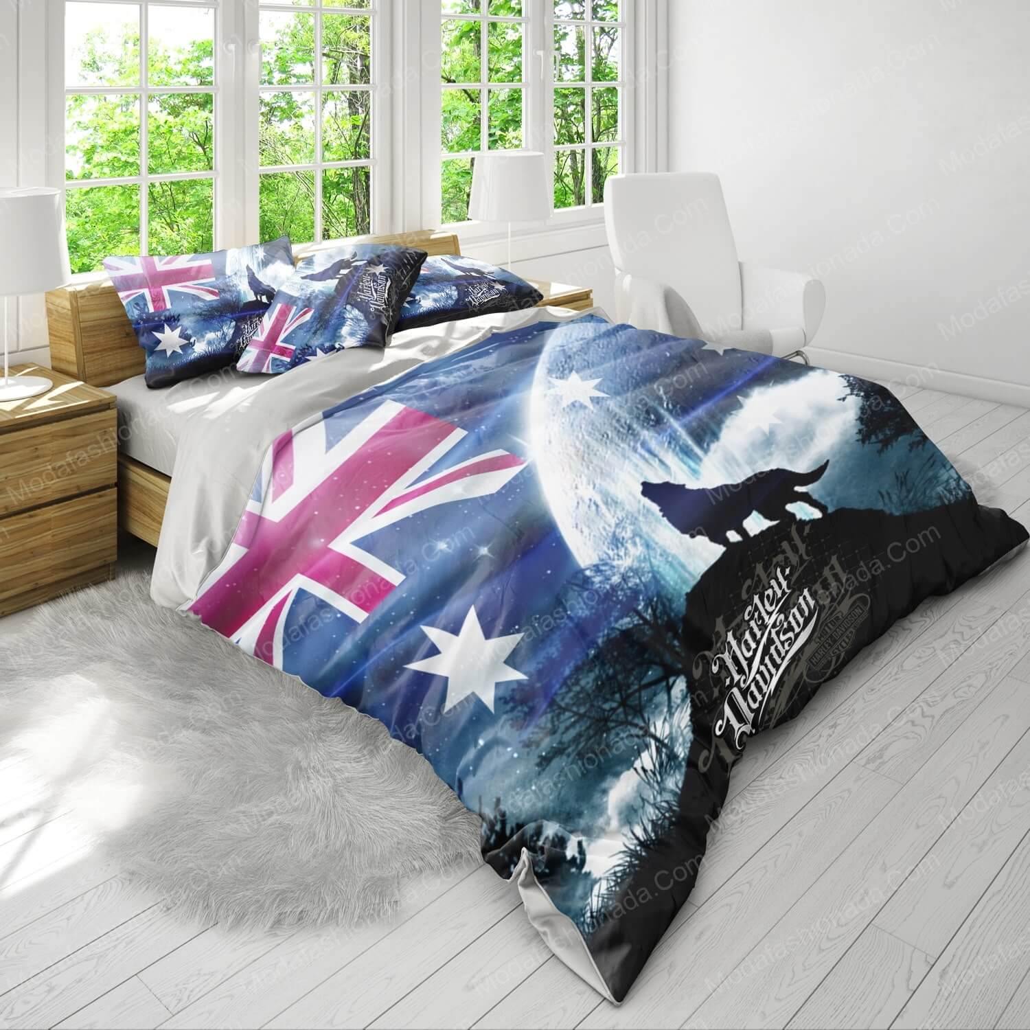 Black Wolf Harley Davidson Bedding Sets - Modafashionada.Com Black Wolf Harley Davidson Bedding Sets - Modafashionada.Com