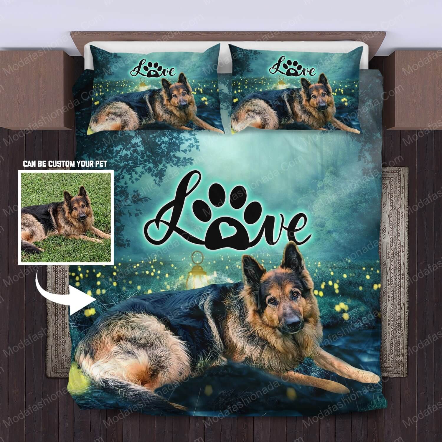 Custom Photo Love Dog Bedding Sets - Modafashionada.Com