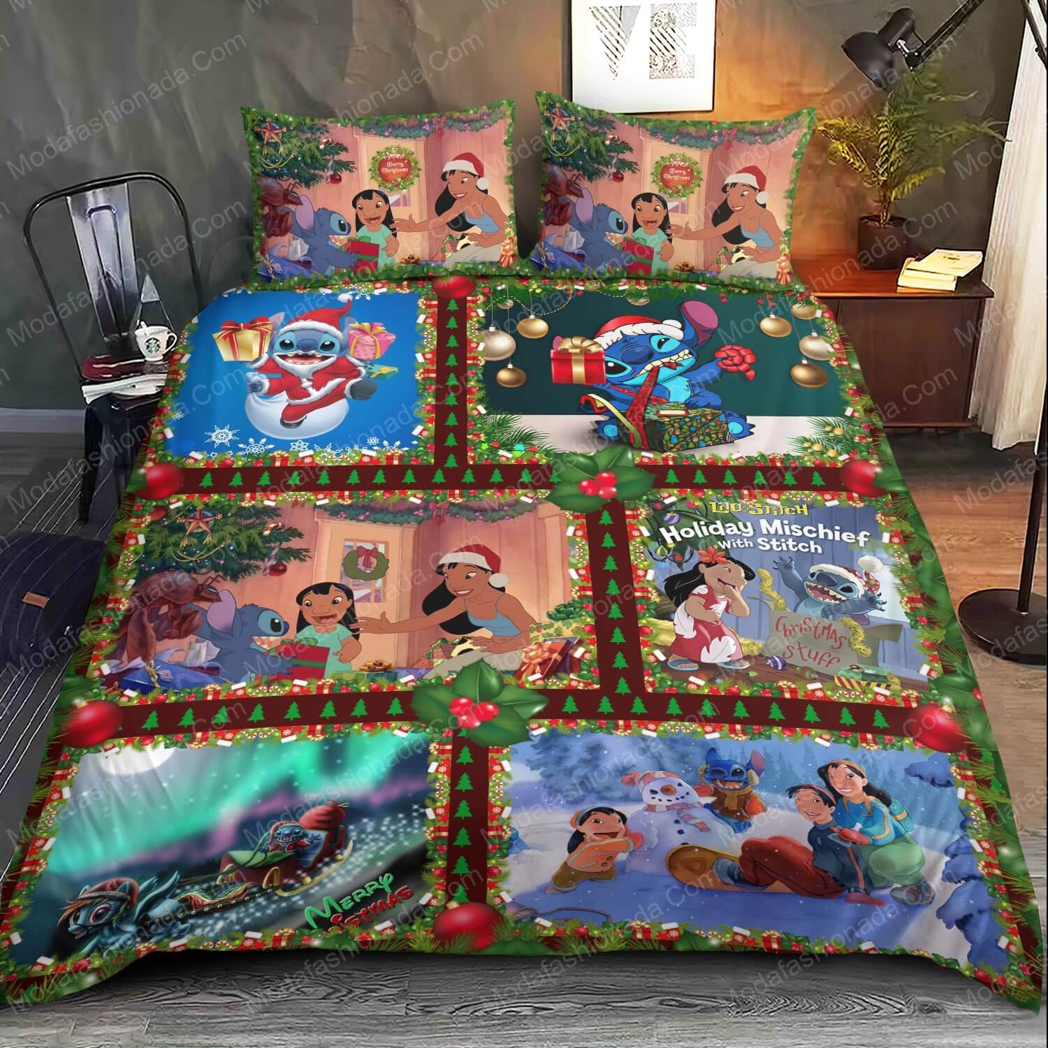 Disney Stitch Christmas Bedding Sets - Modafashionada.Com Disney Stitch Christmas Bedding Sets - Modafashionada.Com