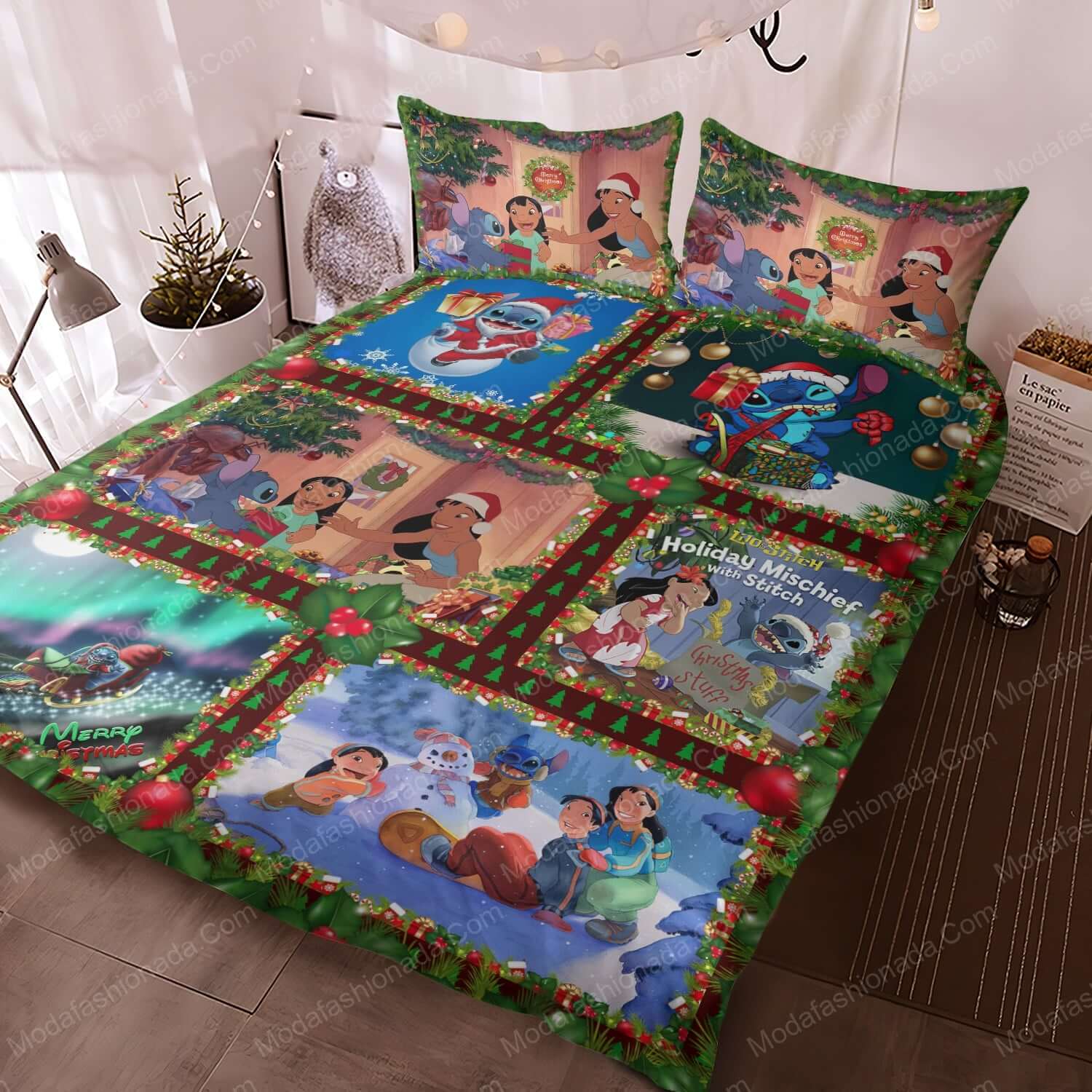 Disney Stitch Christmas Bedding Sets - Modafashionada.Com Disney Stitch Christmas Bedding Sets - Modafashionada.Com
